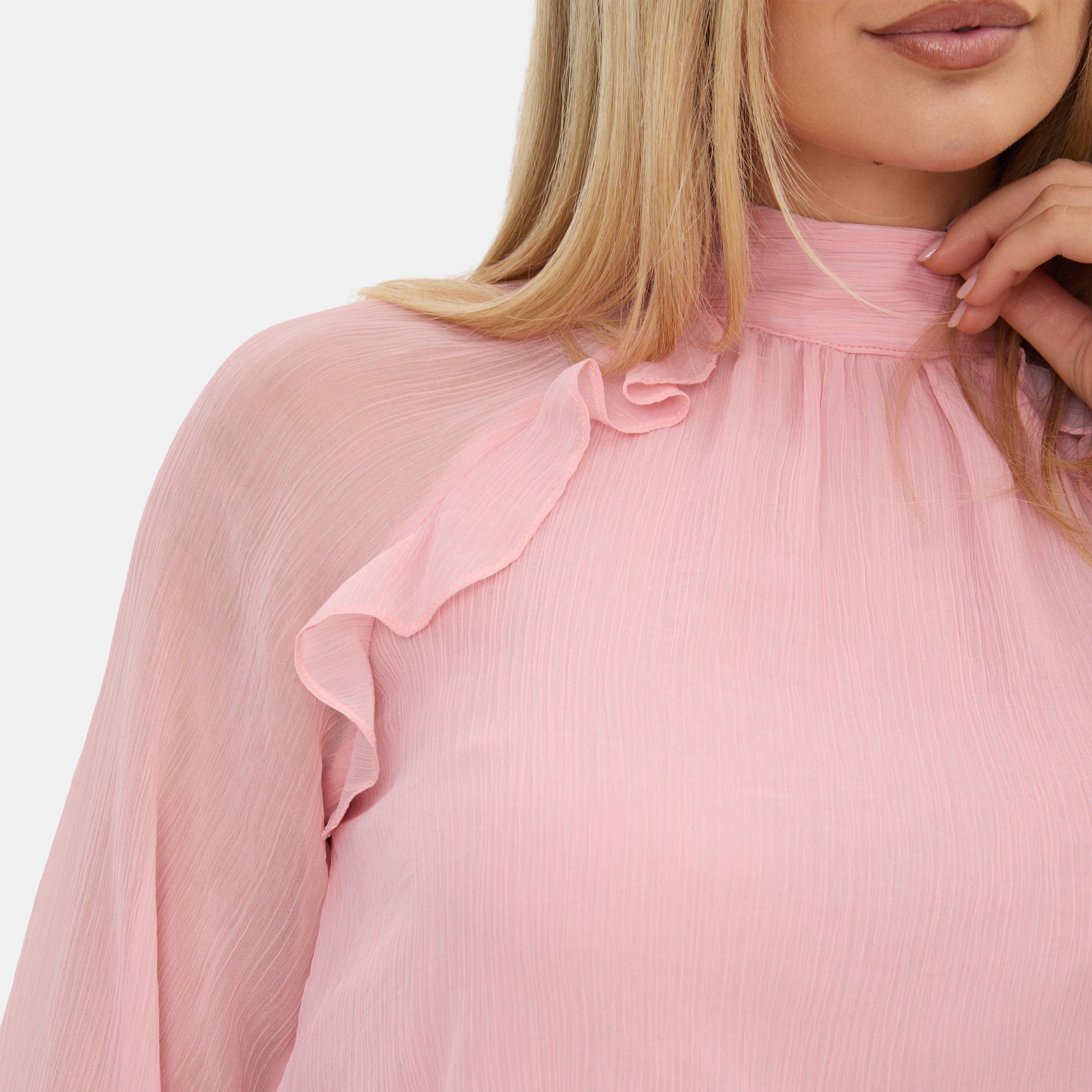 Blush - I Saw It First - Long Sleeve Ruffle Blouse - 3
