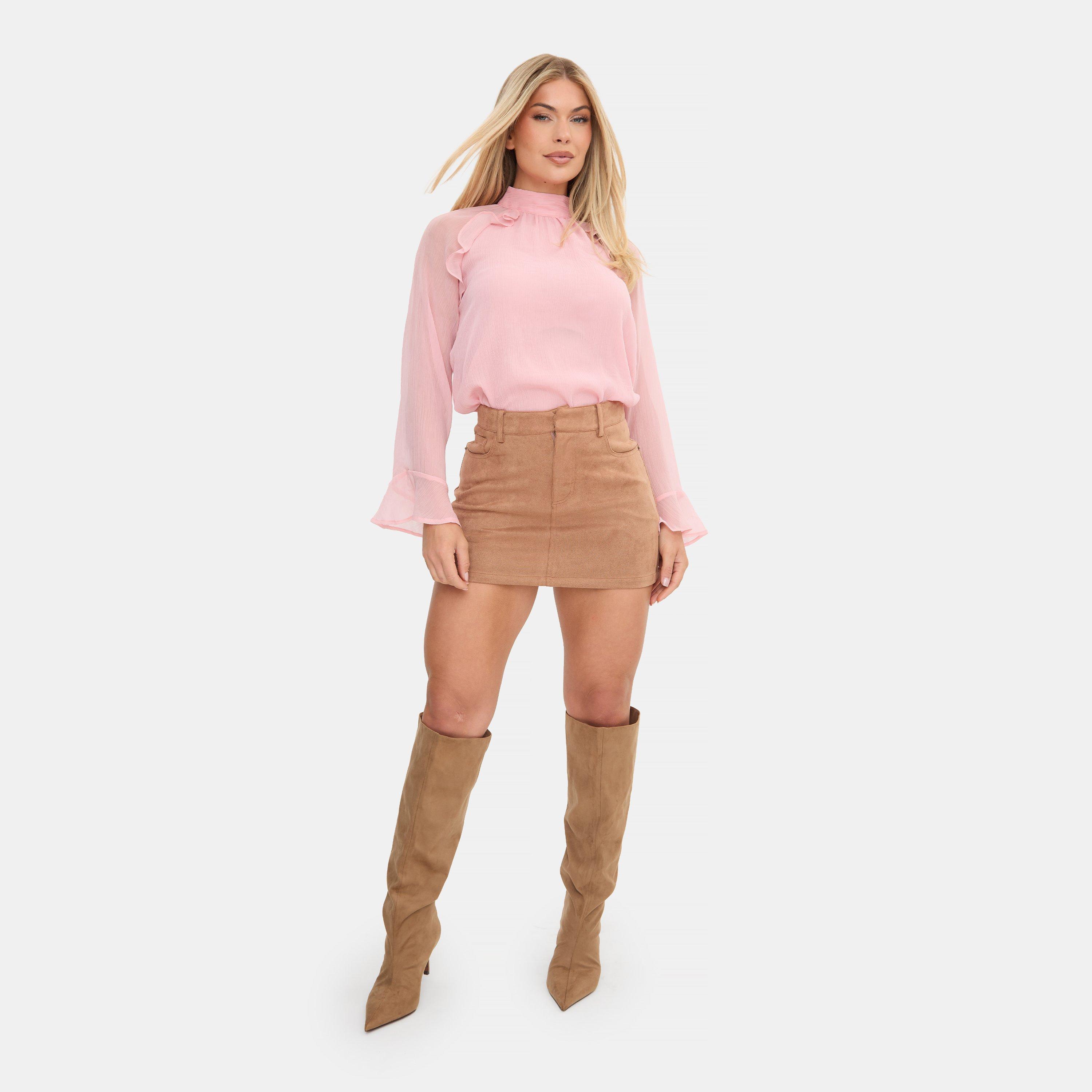 Blush - I Saw It First - Long Sleeve Ruffle Blouse - 4