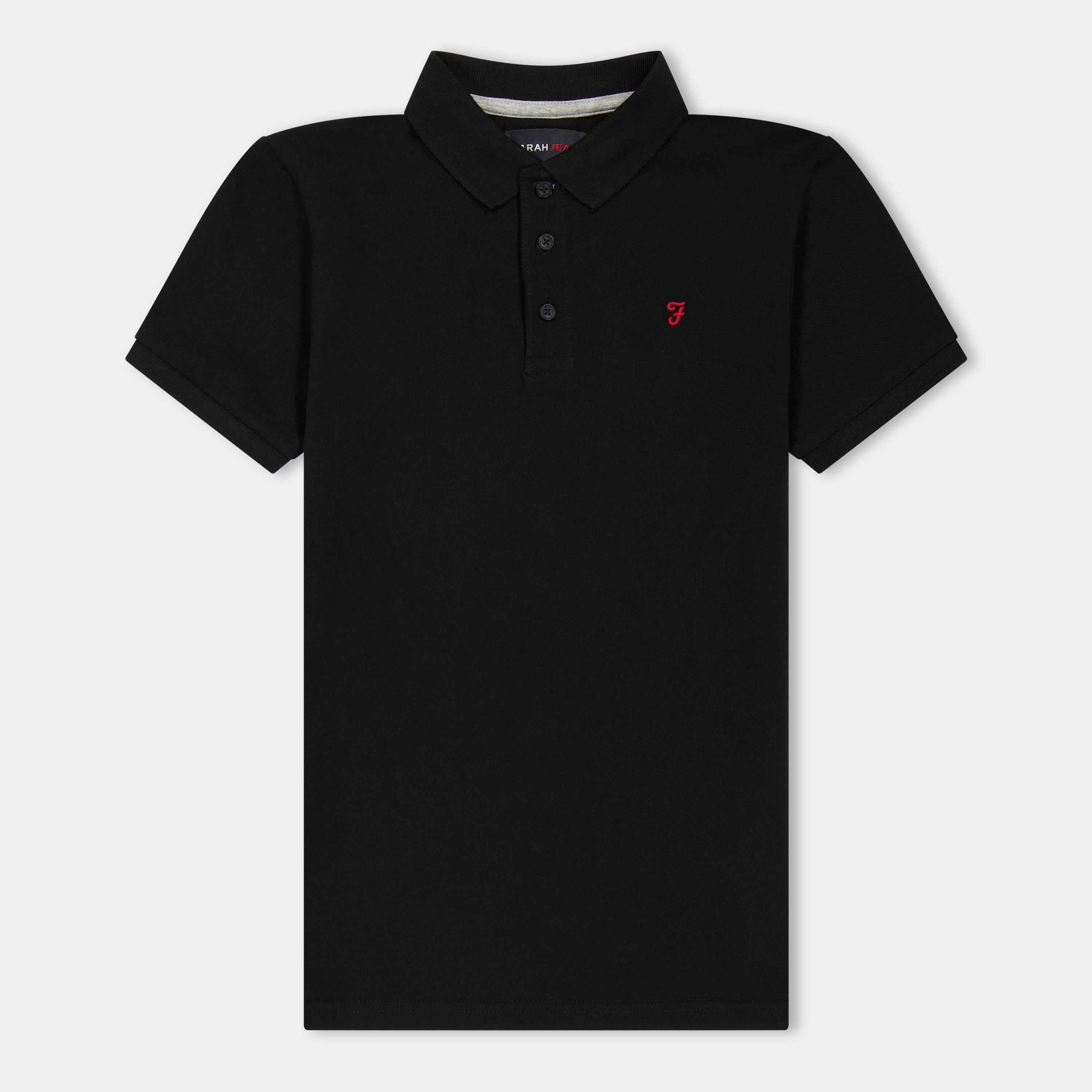 Negro - Farah - Unisex Kids Bugsworth Polo Shirts - 1