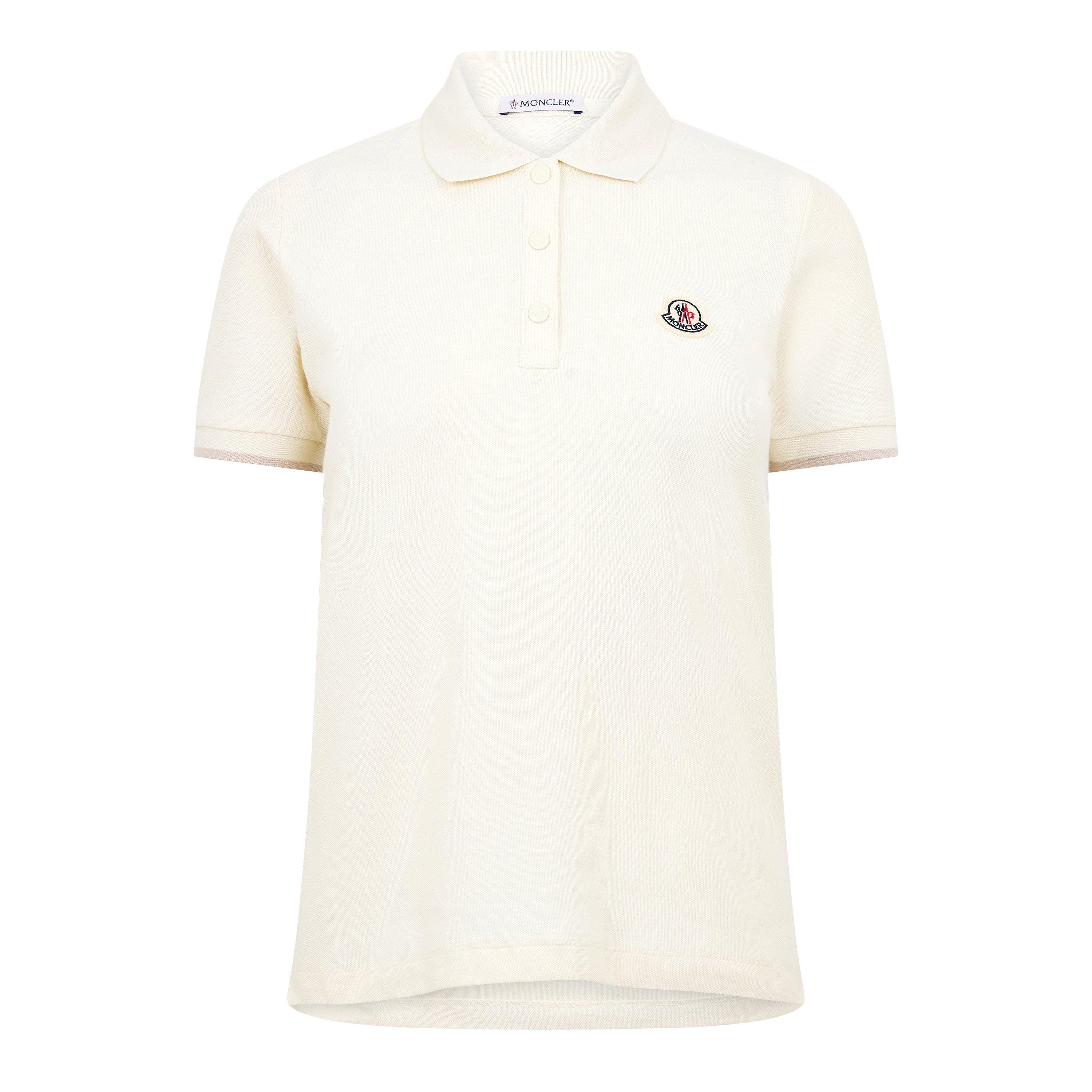 Moncler Women's Polo Shirt - Beige 034 - Size 10 (S)