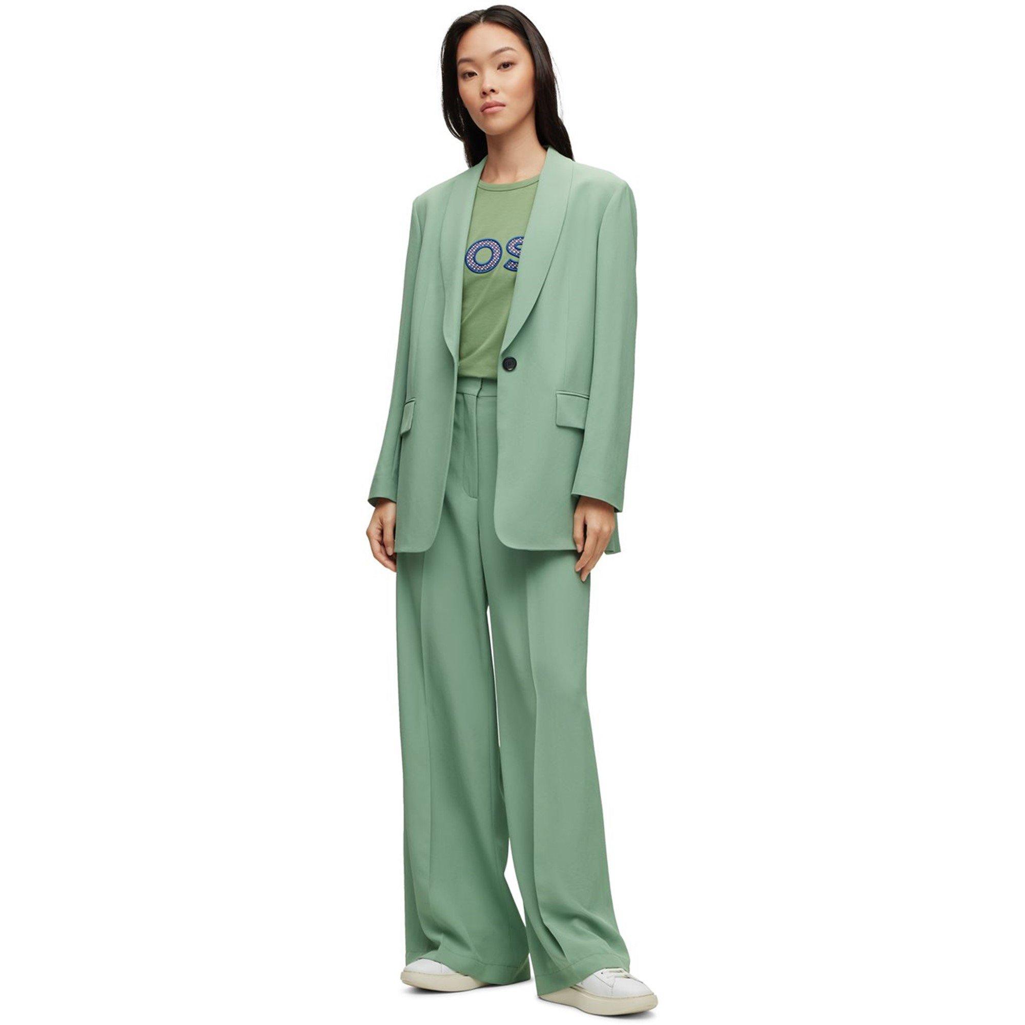 Open Green - Boss - Women's Tikela Straight Trousers - 5