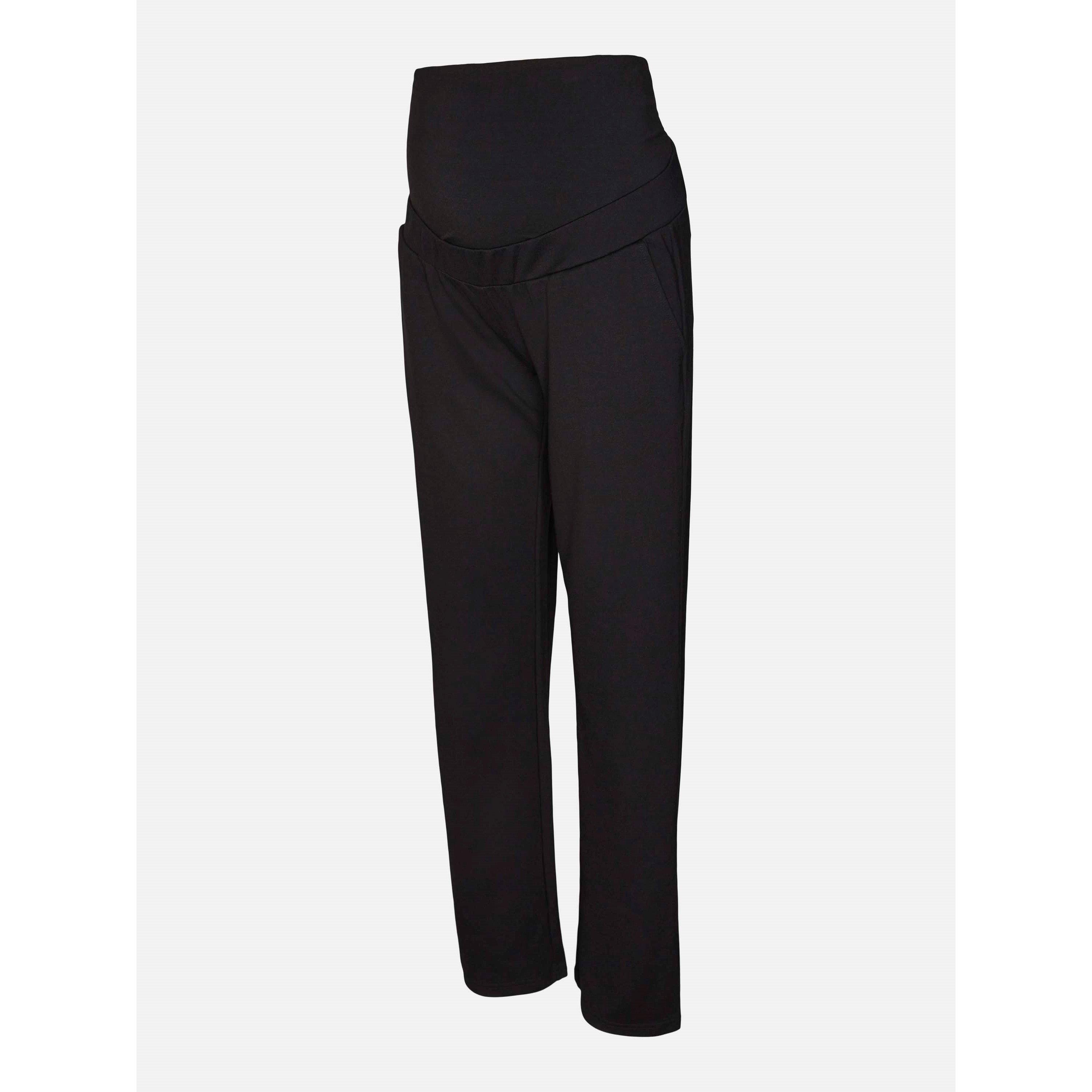 Mamalicious Women's Maternity Straight Leg Trousers - Black - 8 (XS)