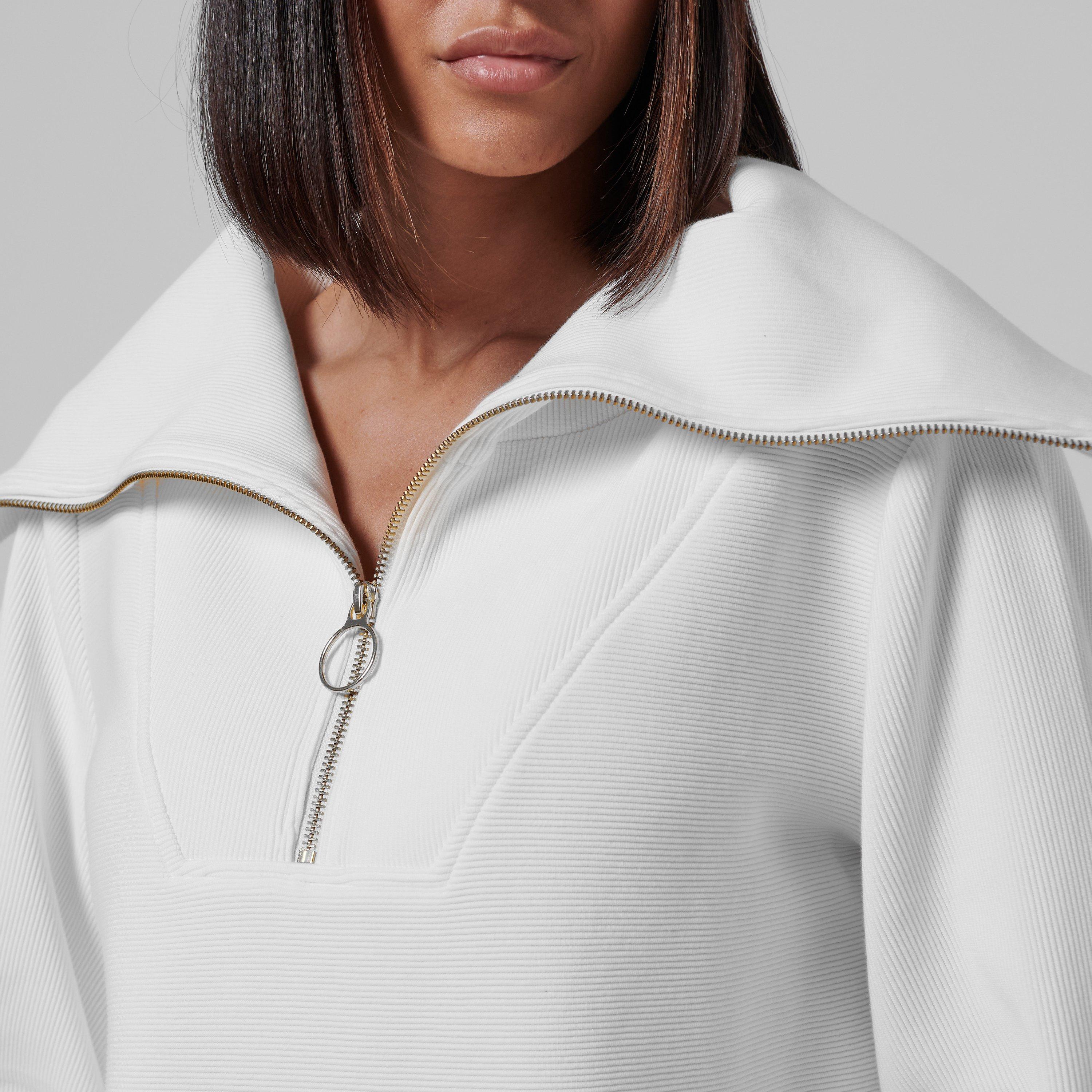 Ivory - Varley - Vine Half-Zip Pullover - 6