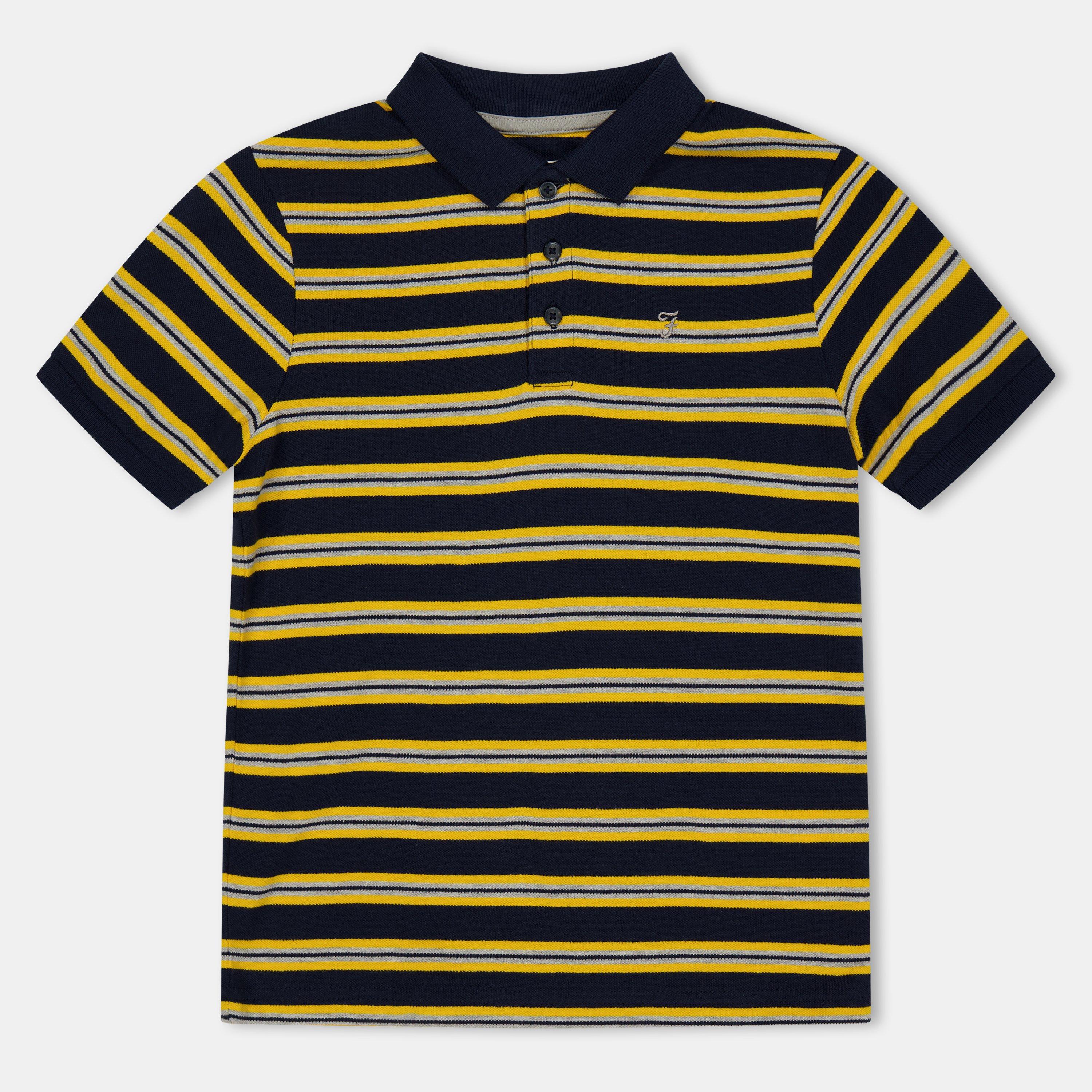 Blue - Farah - Unisex Kids' Short Sleeve Polo Shirt - 1