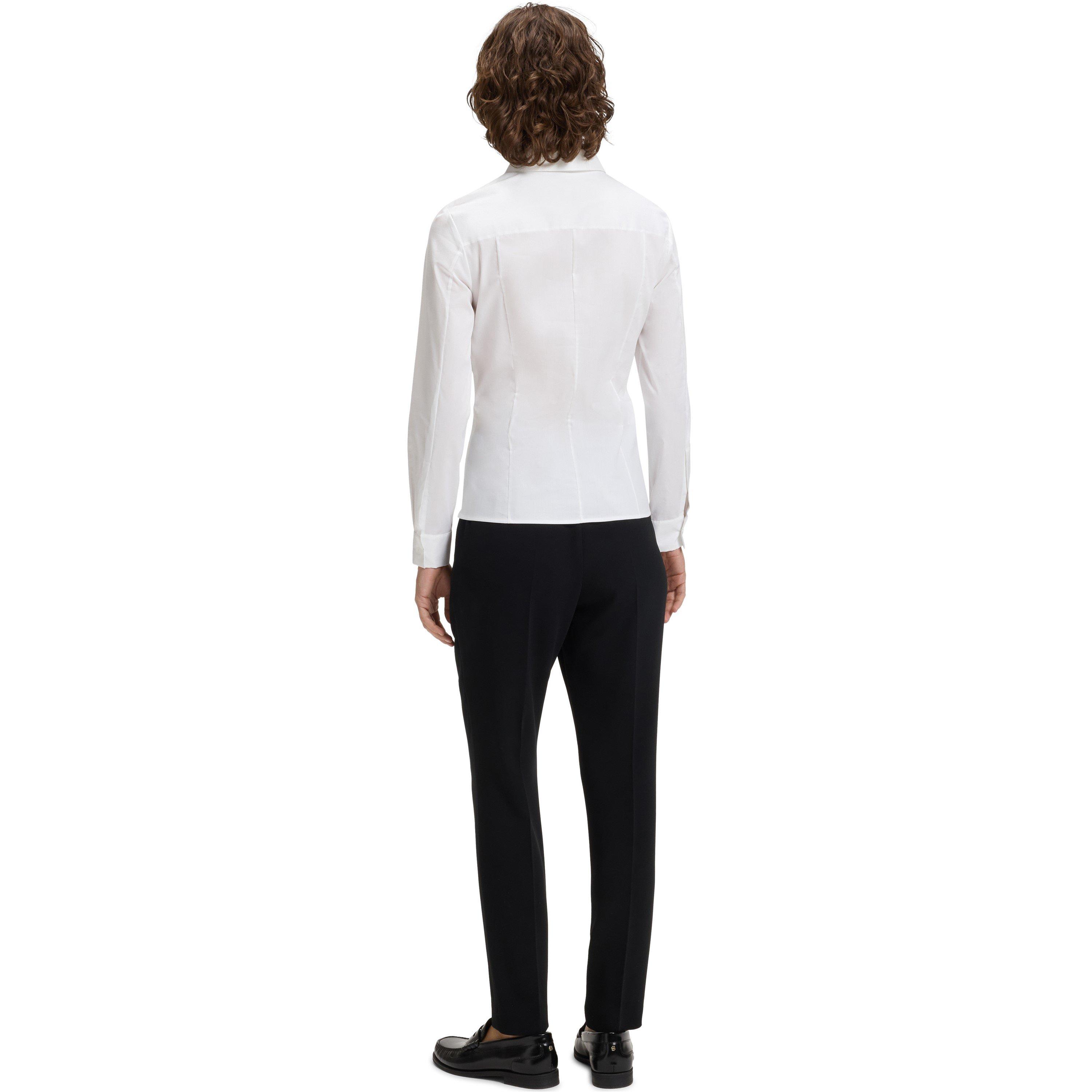 White - Boss - Women's Bashinah Long-Sleeve Blouse - 3