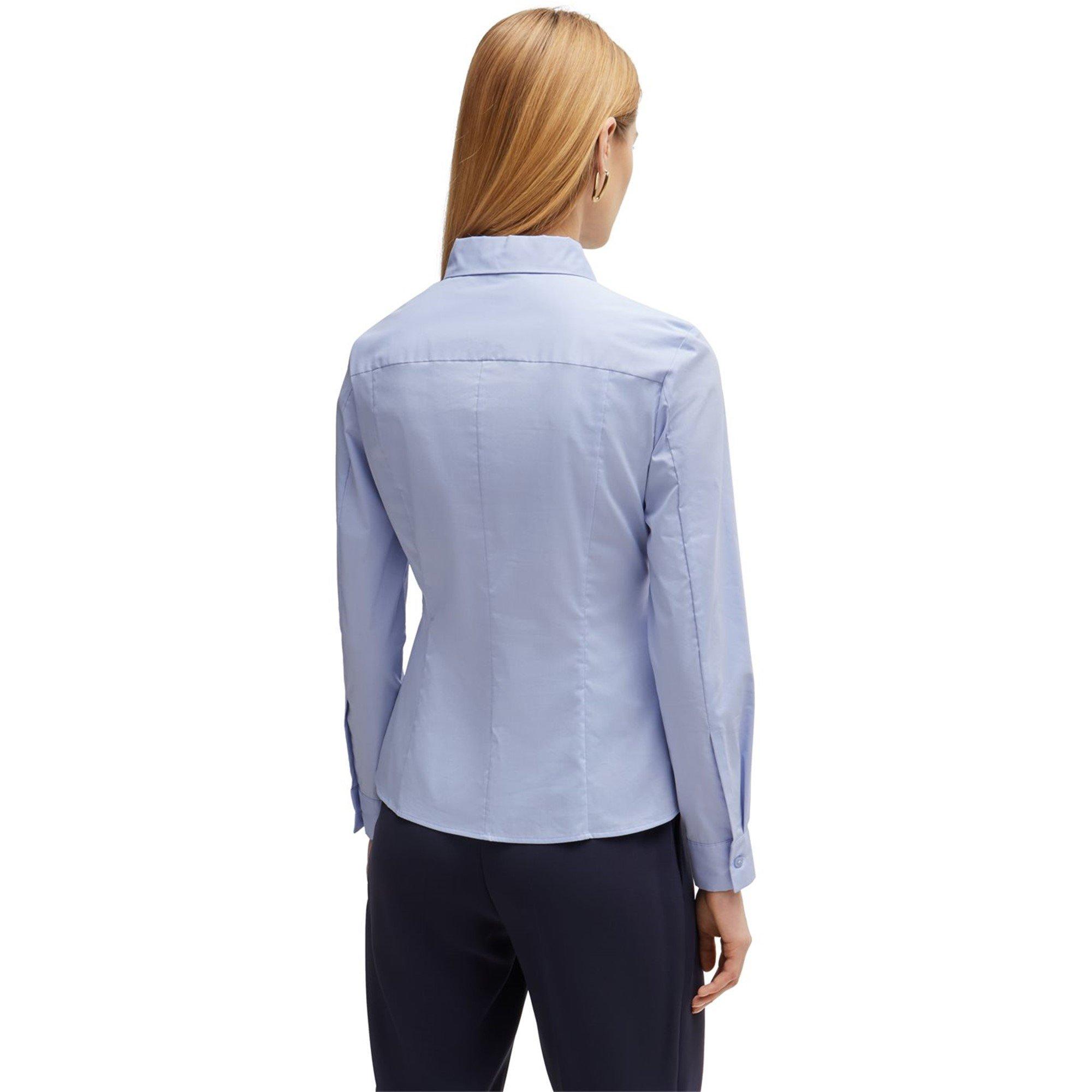 Light/Pstl Blue - Boss - Bashinah Long-Sleeve Blouse - 2