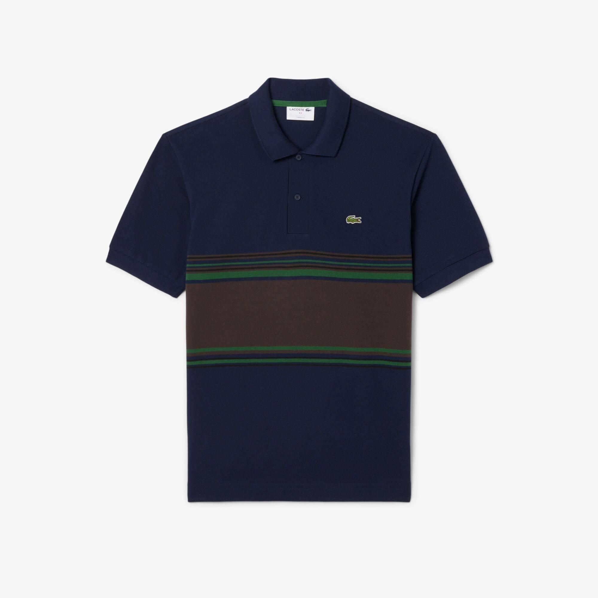 Lacoste Men's Short Sleeve Polo Shirt - Navy Blue 166 - M