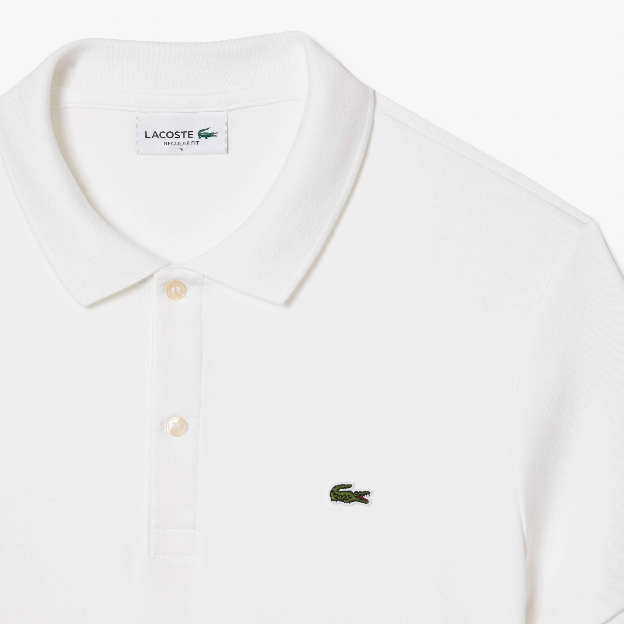 White 001 - Lacoste - Pima Polo Shirt - 4