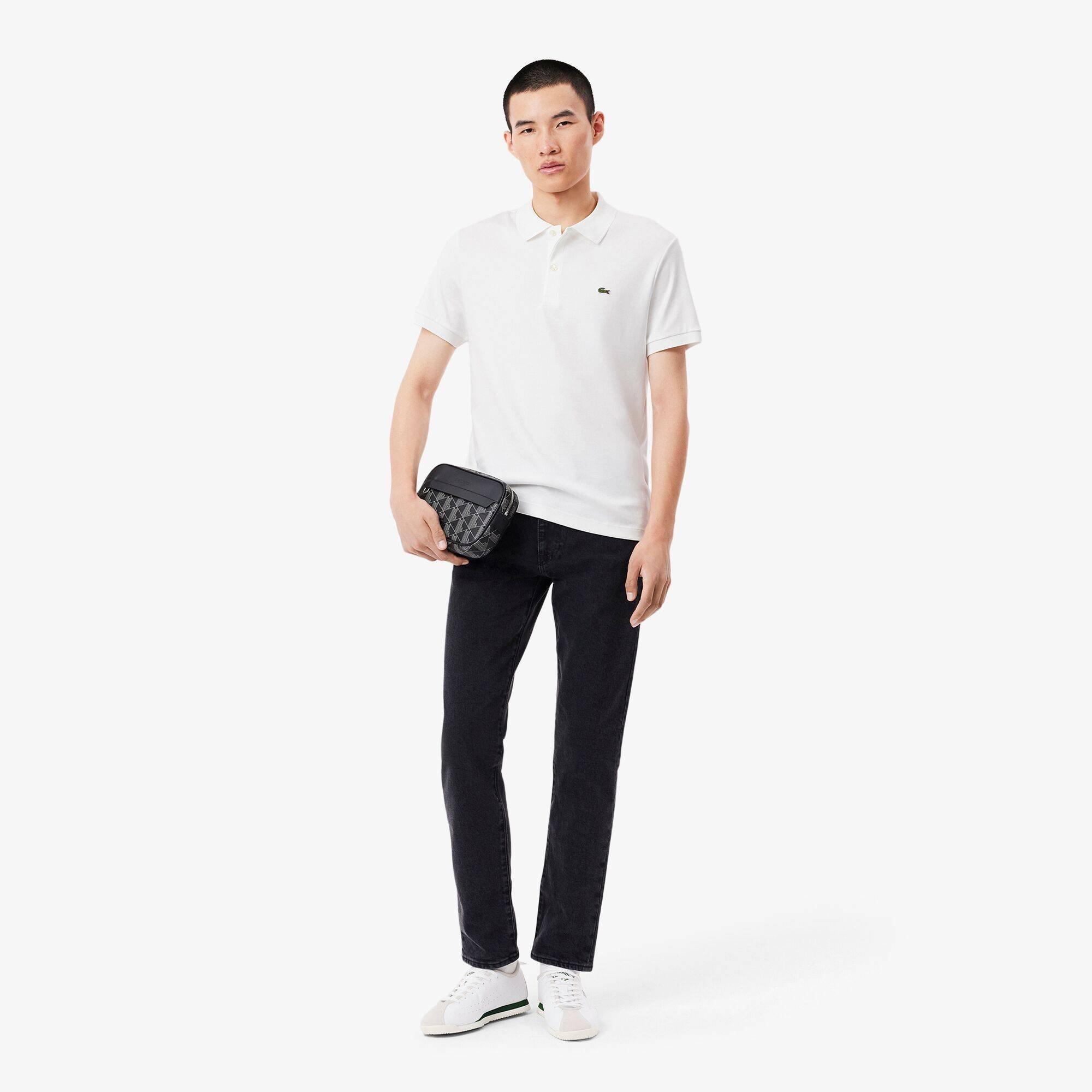 White 001 - Lacoste - Pima Polo Shirt - 5