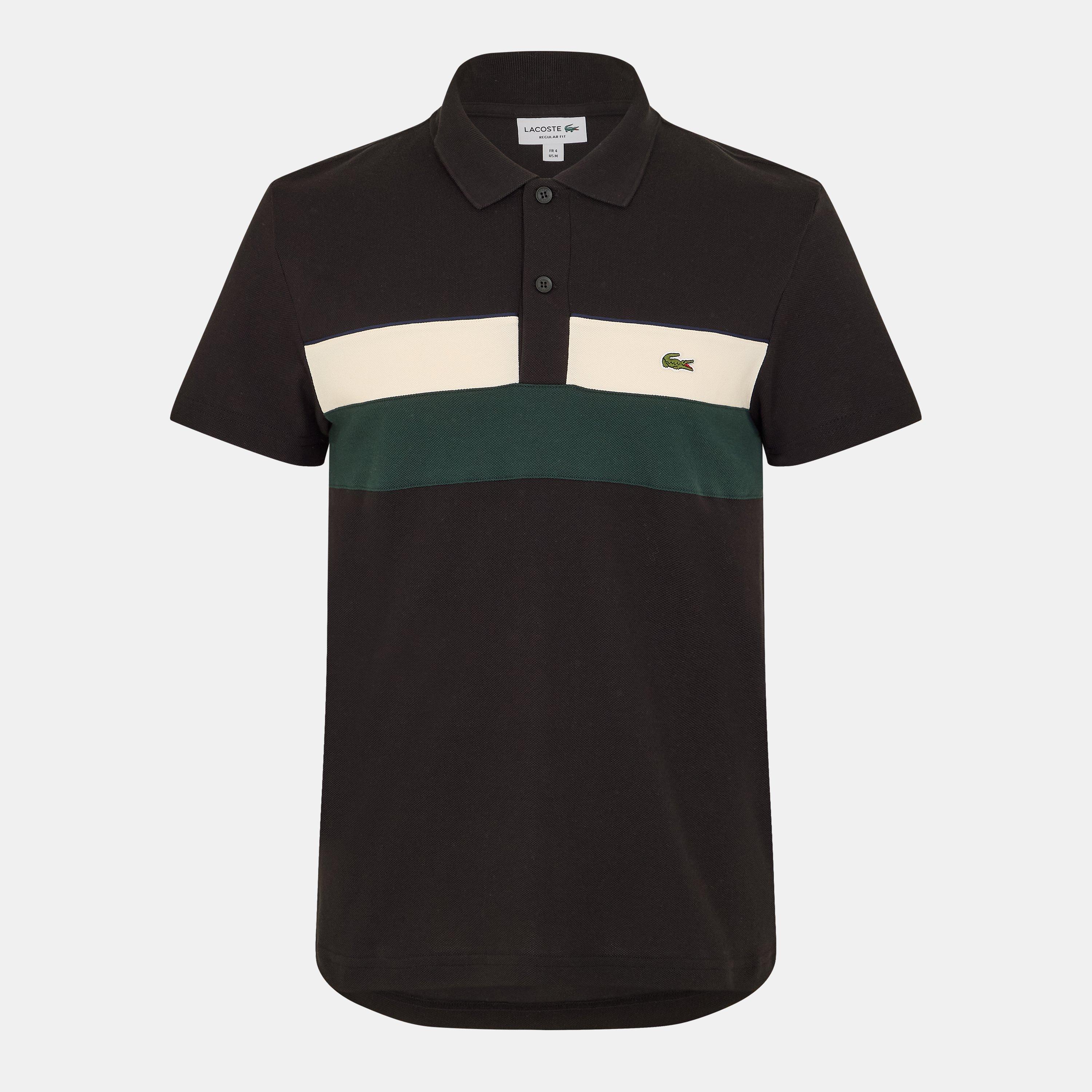 Black 6XH - Lacoste - Men's Short-Sleeve Polo Shirt - 1