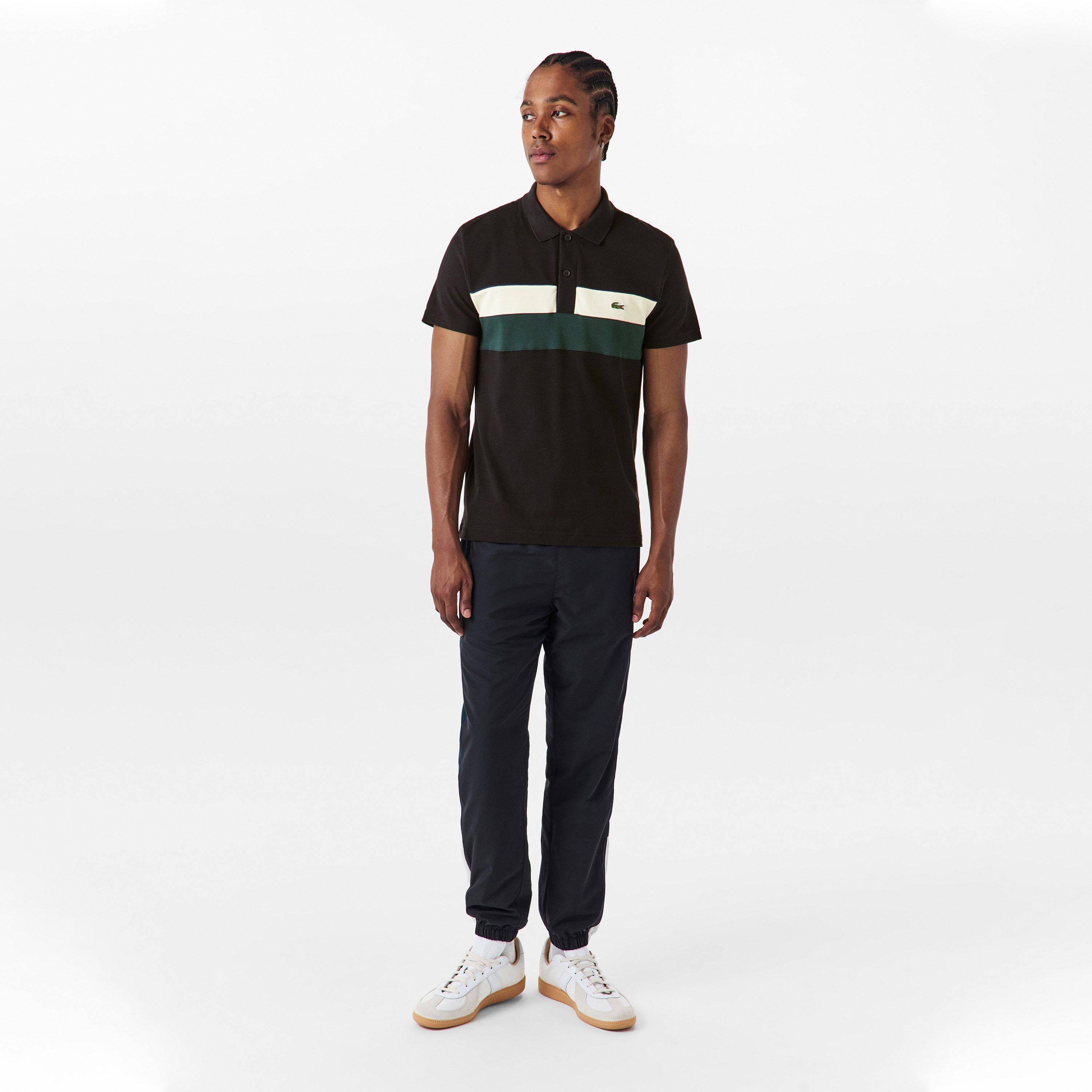 Black 6XH - Lacoste - Men's Short-Sleeve Polo Shirt - 6