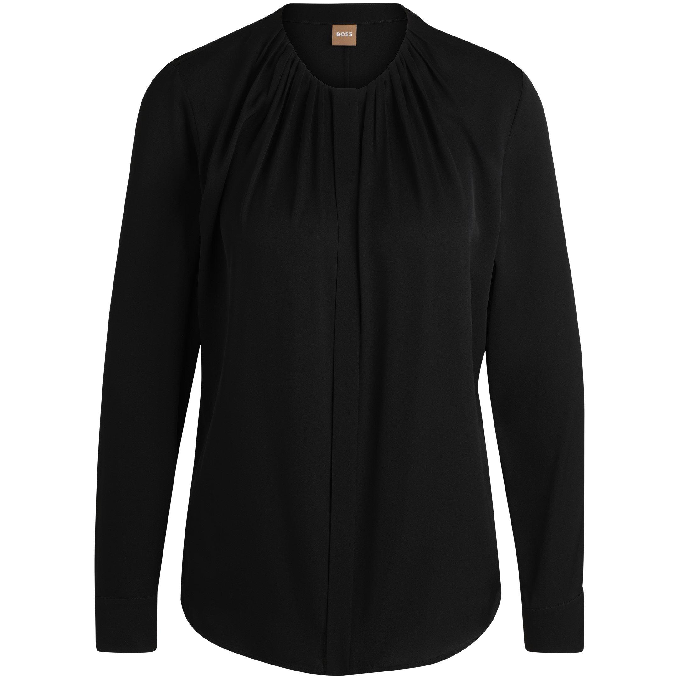 Boss Women's Banorah Long Sleeve Long Blouse - Black - 4 (XXS)