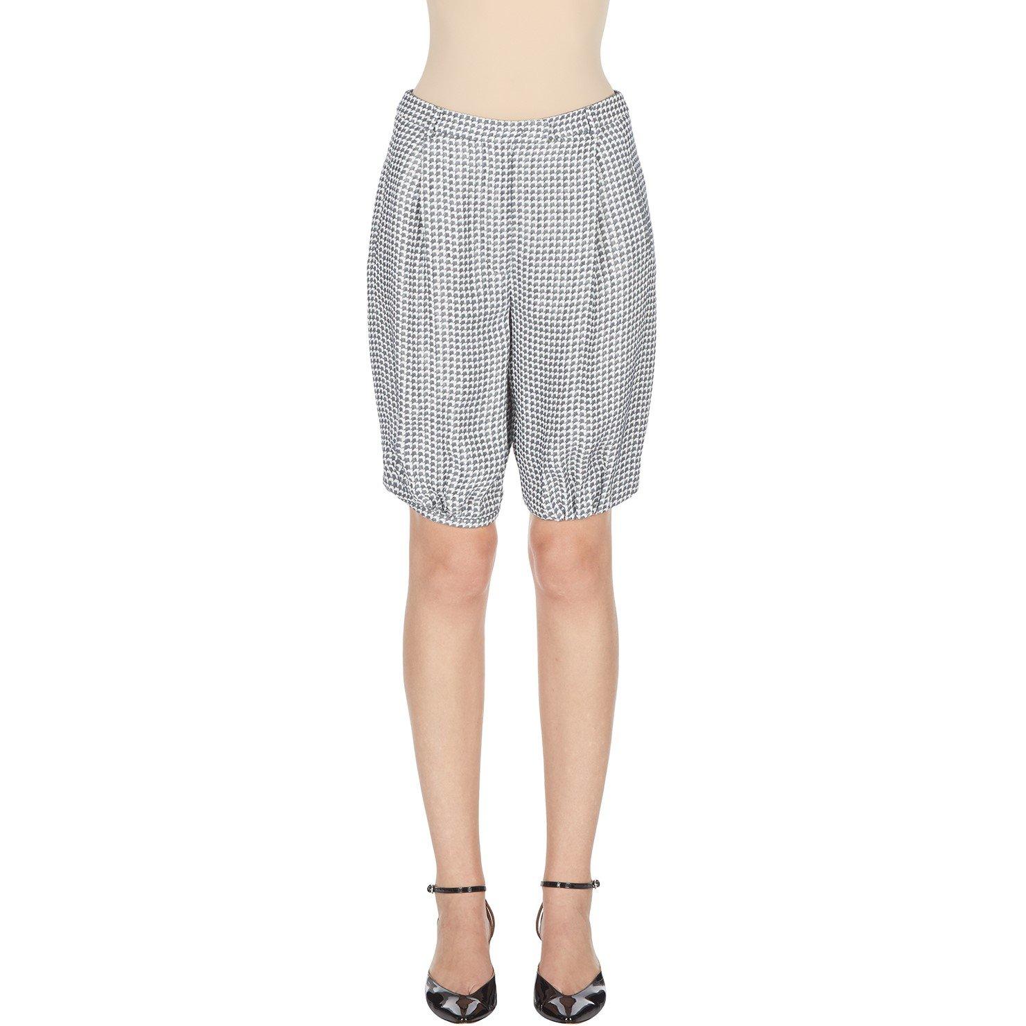 Fantasia - Emporio Armani - Women's Checkered Straight Leg Trousers