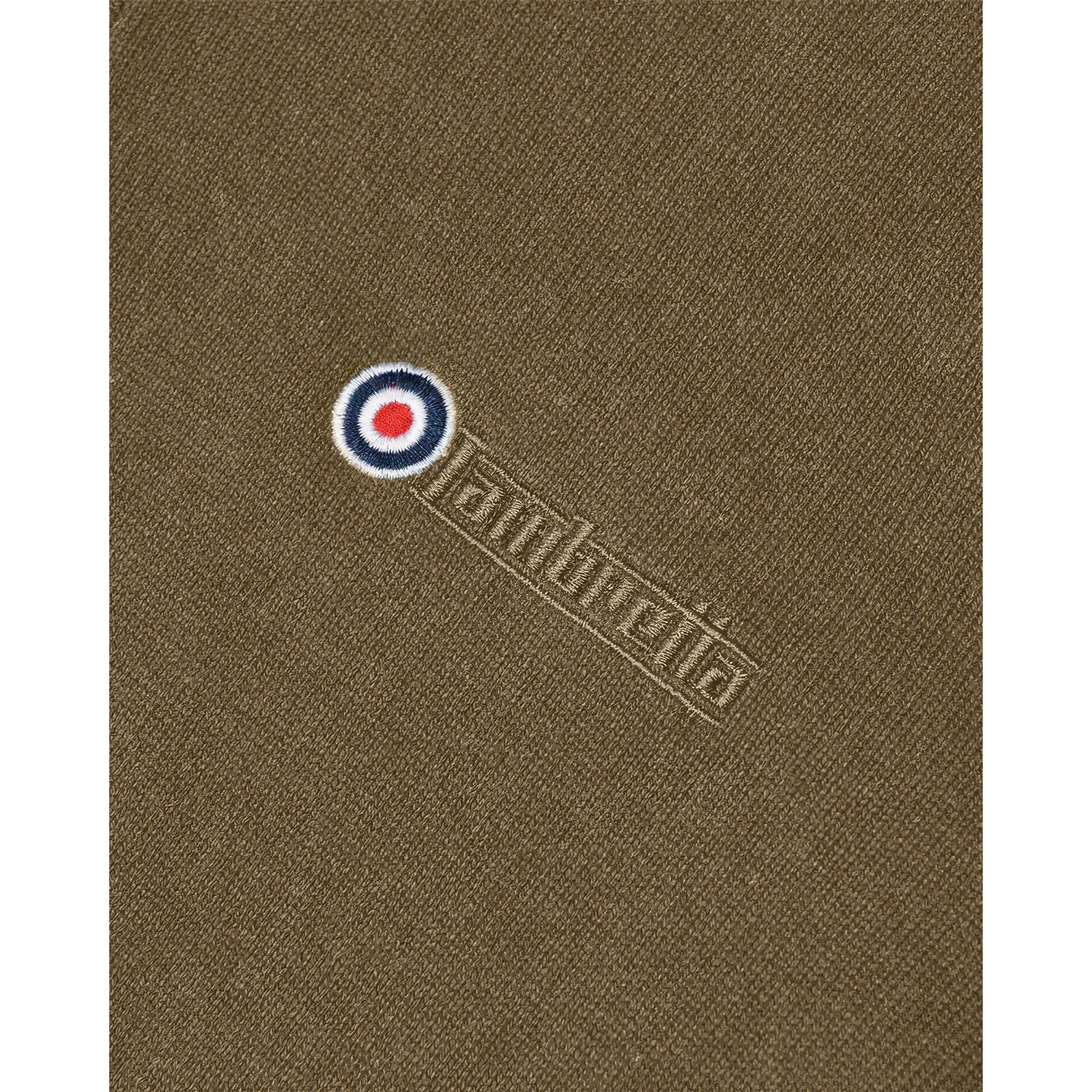 Verde líquen - Lambretta - Tipped Knit Long-Sleeve Polo Shirt - 3