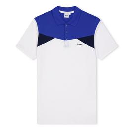 Boss Kids Block Colourblock Polo Shirt