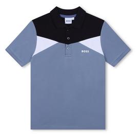 Boss Kids Block Colourblock Polo Shirt