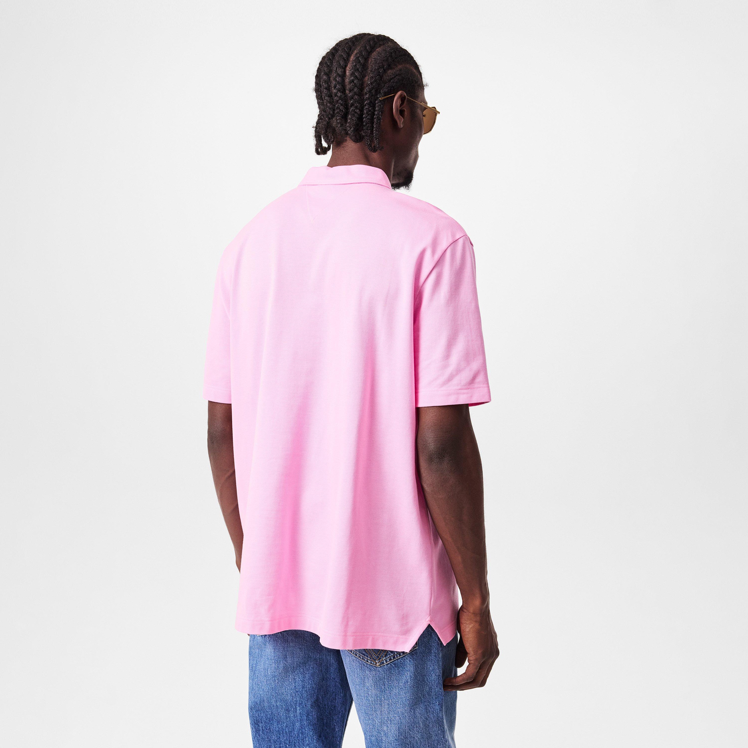 Pink - Bottega Veneta - Men's Logo Short-Sleeve Polo Shirt - 4