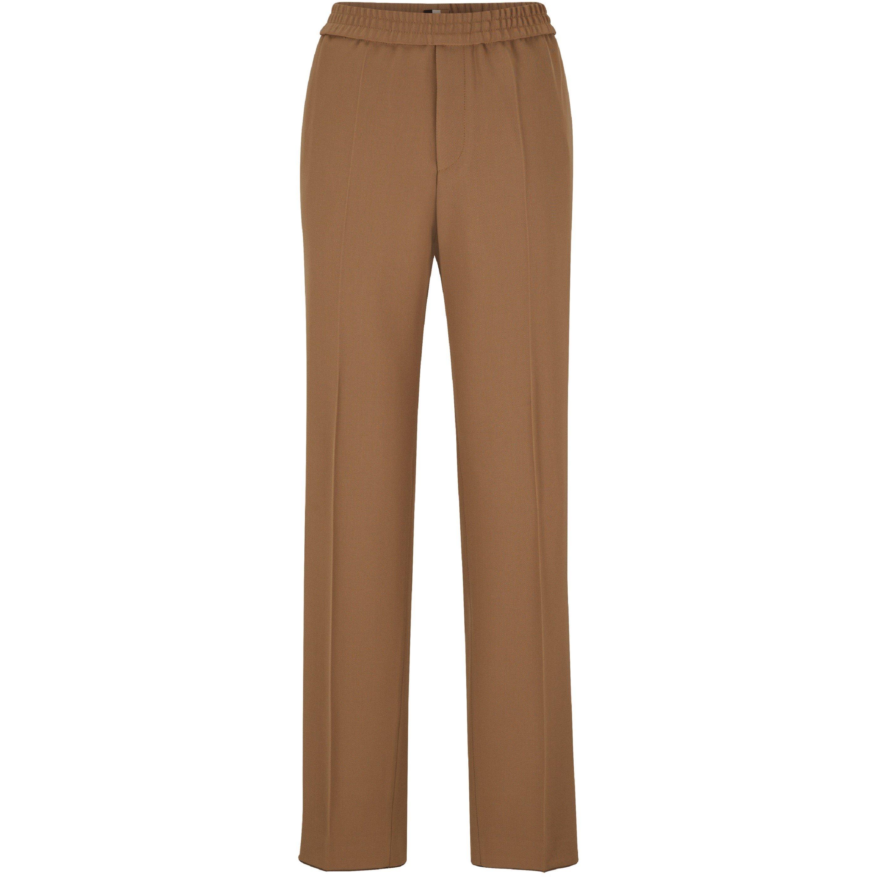Med Beige - Boss - Women's Kris Straight Leg Trousers - 2