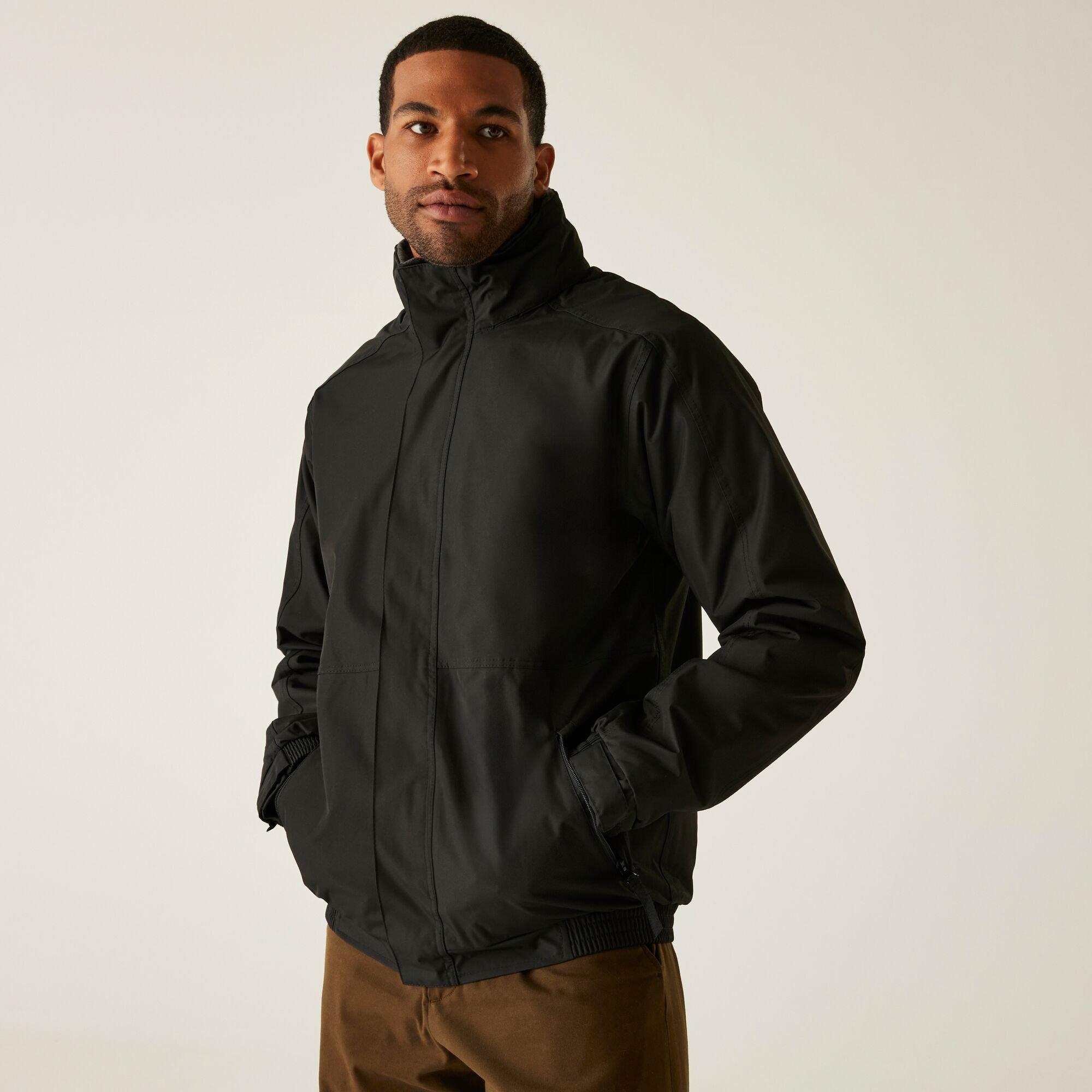 Regatta Men's Dover Fleece Lined Waterproof Insulated Bomb - Black/Ash - 5XL