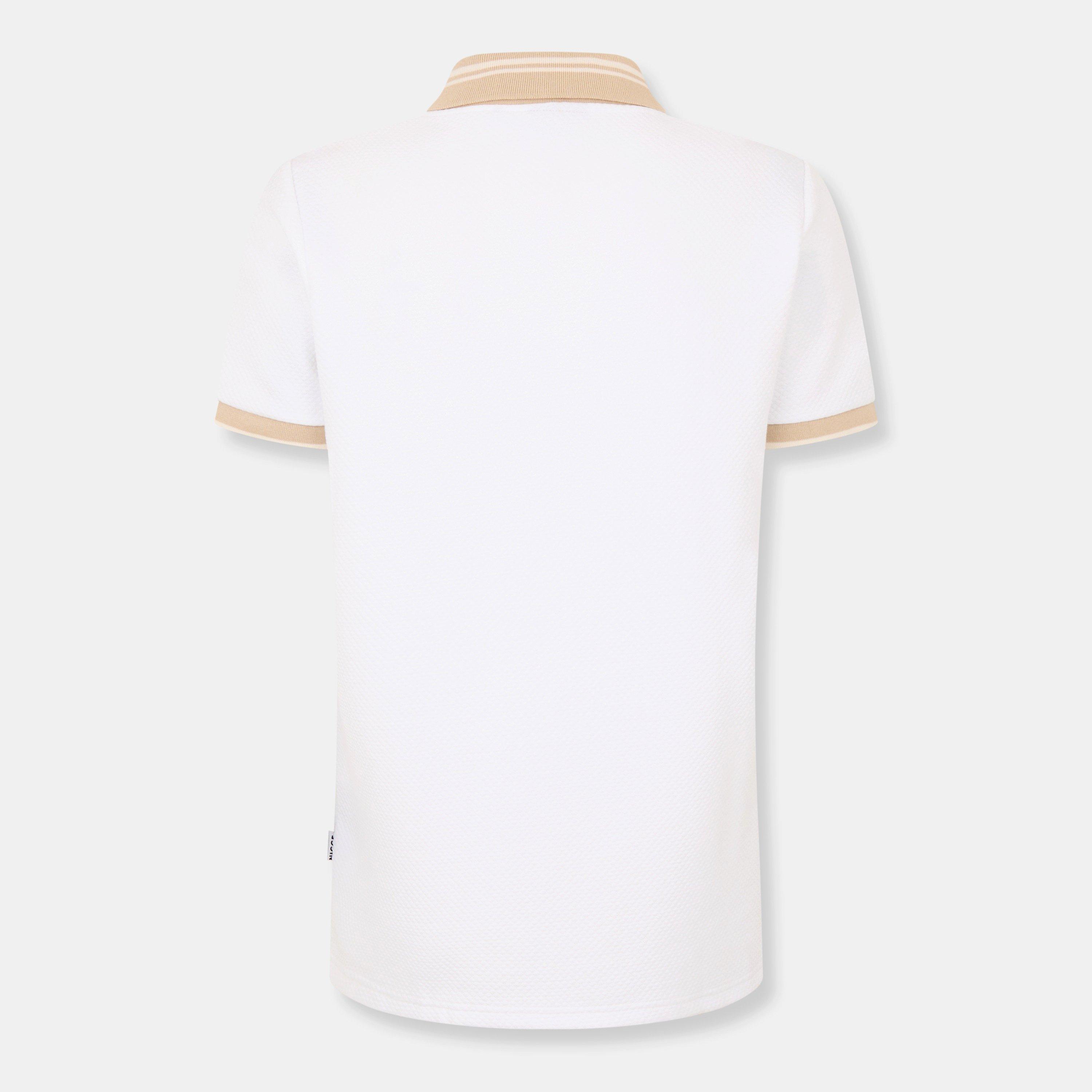 A White - Nicce - Shoran Short-Sleeve Polo Shirt - 2