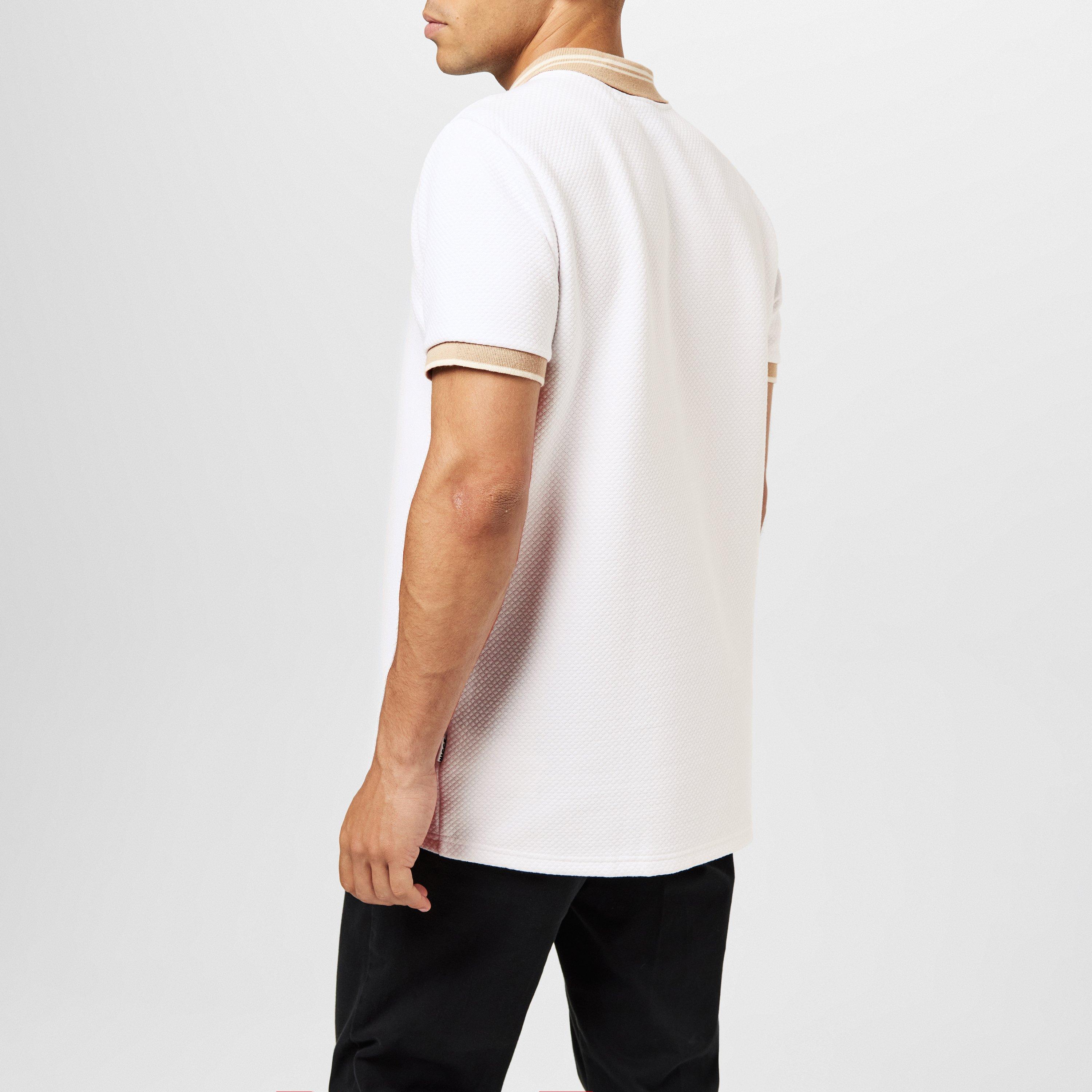 A White - Nicce - Shoran Short-Sleeve Polo Shirt - 4