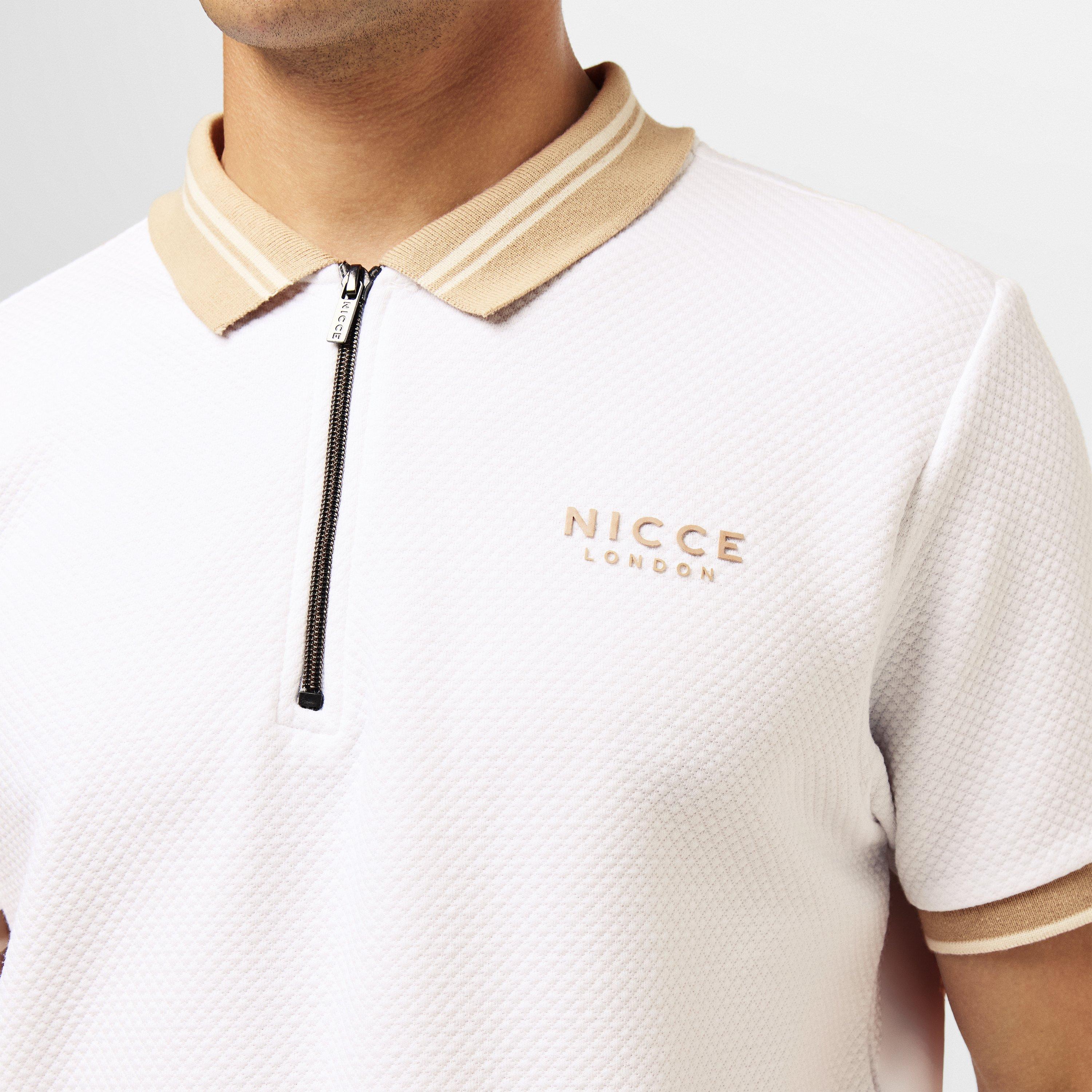A White - Nicce - Shoran Short-Sleeve Polo Shirt - 5