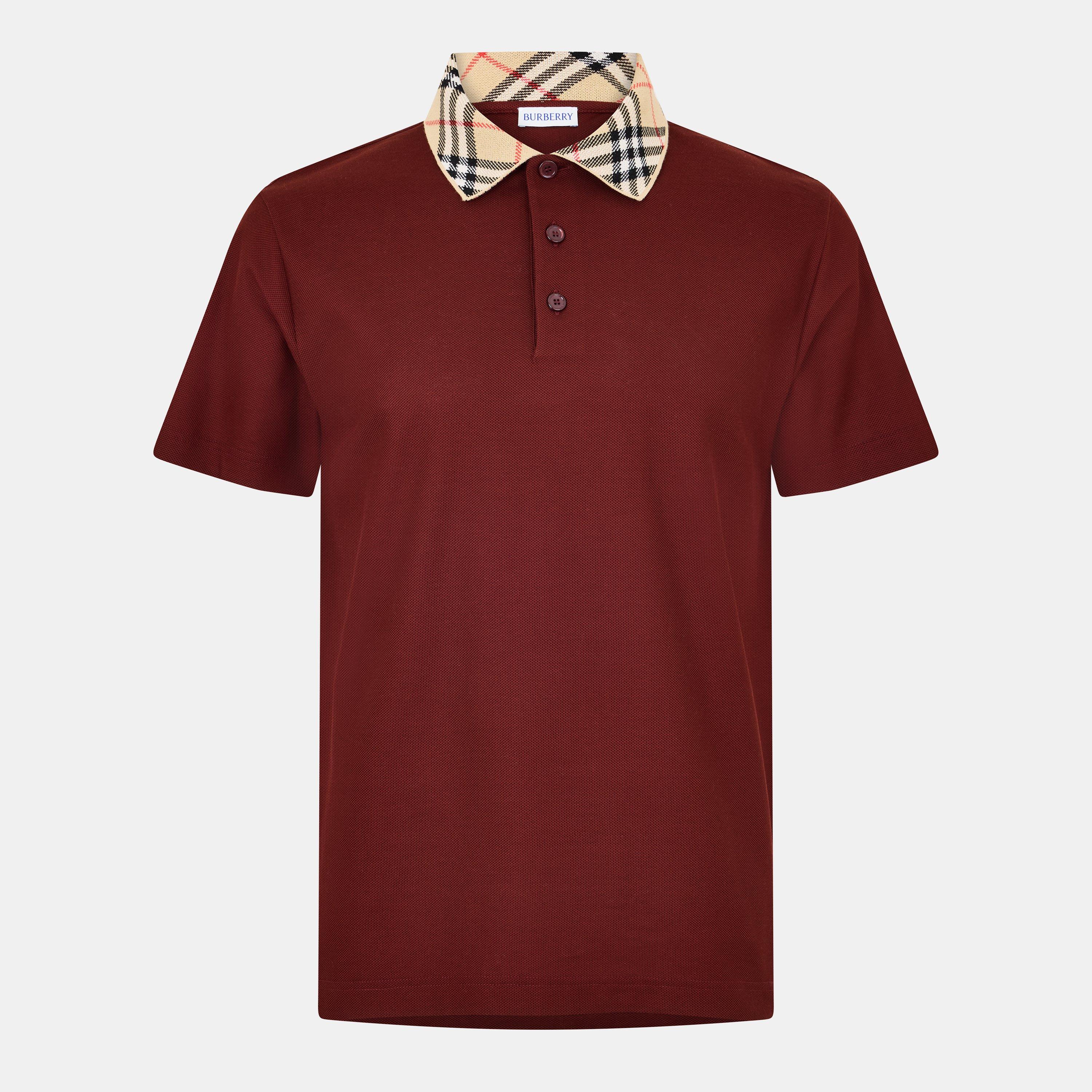 Burberry Mens Cody Check Polo Shirt - Box - L