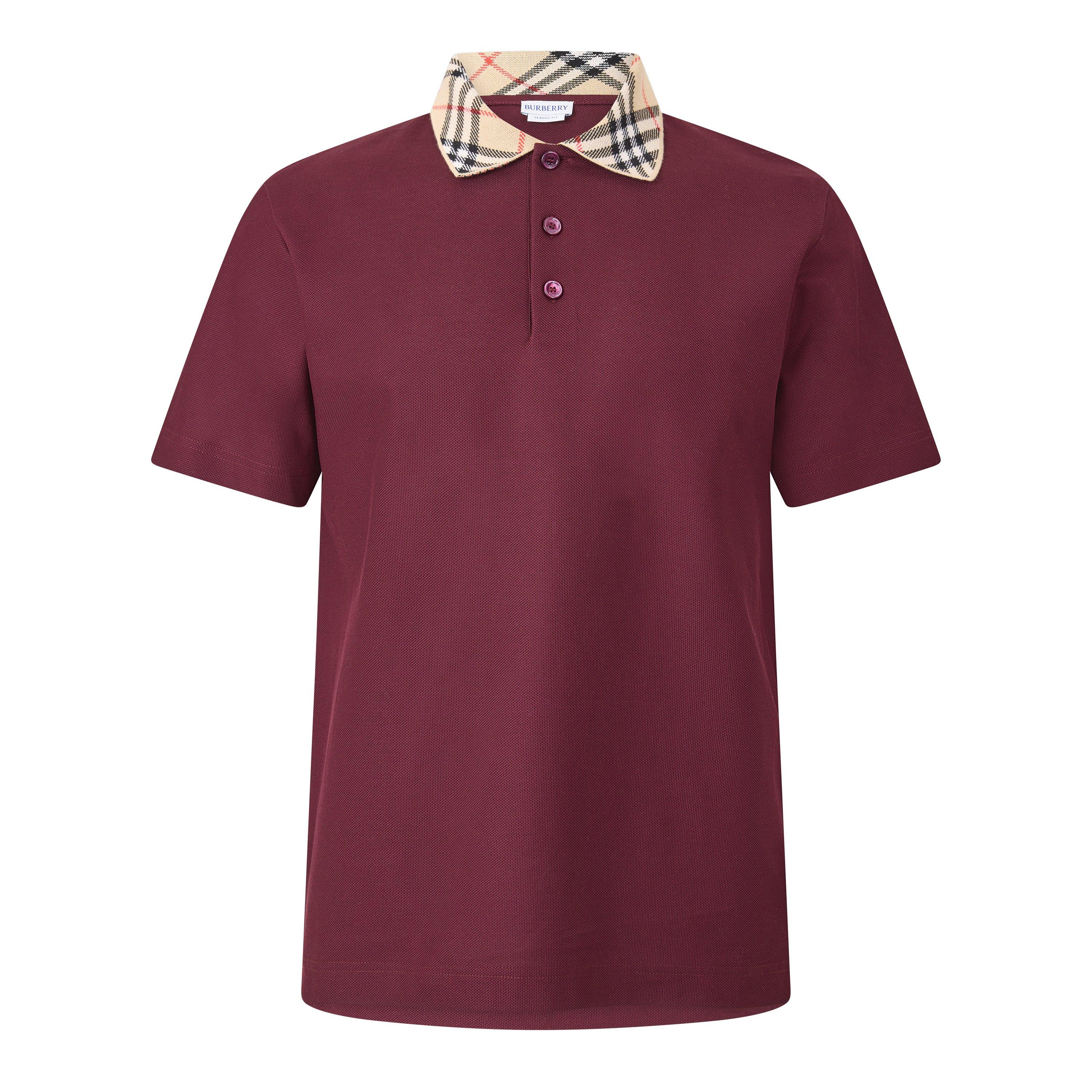 Burberry Mens Cody Check Polo Shirt