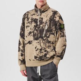 Stone Island CamouflagequarterZip Sweatshirt