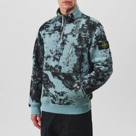 Stone Island CamouflagequarterZip Sweatshirt