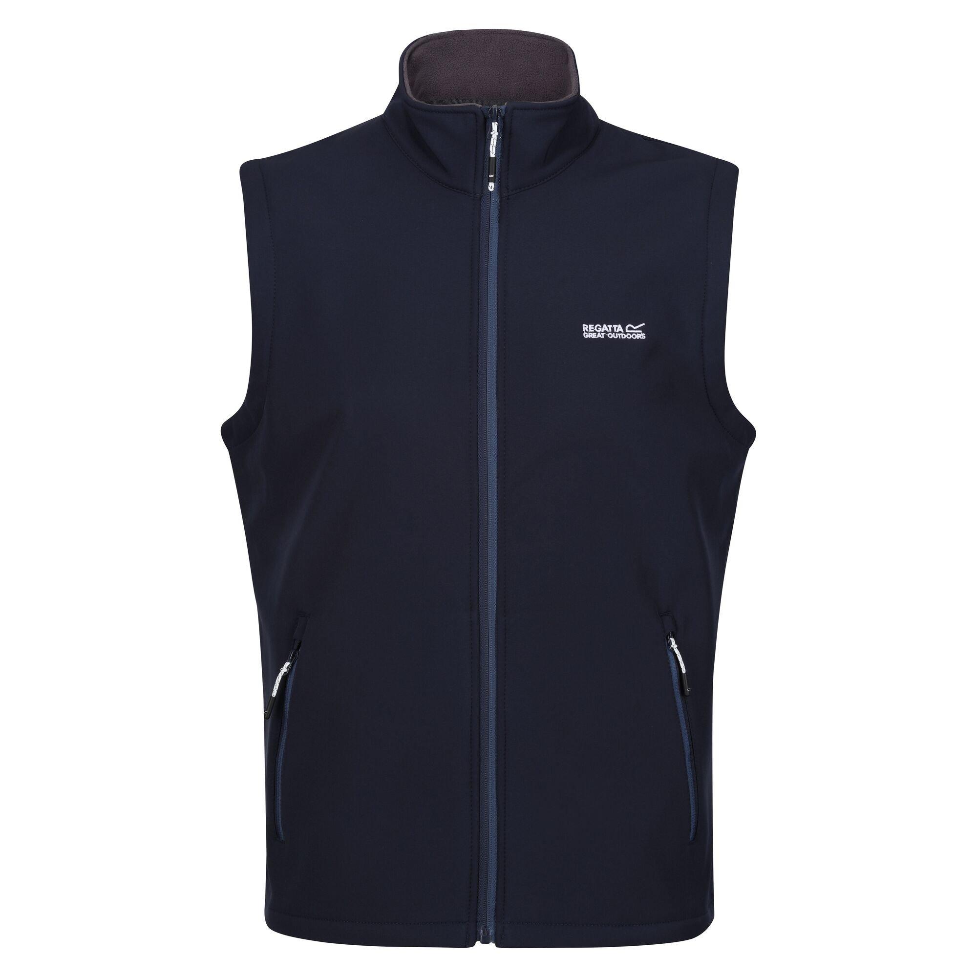 Navy - Regatta - Men's Bradwell III Water and Wind Resistant Softshell Gilet - 6