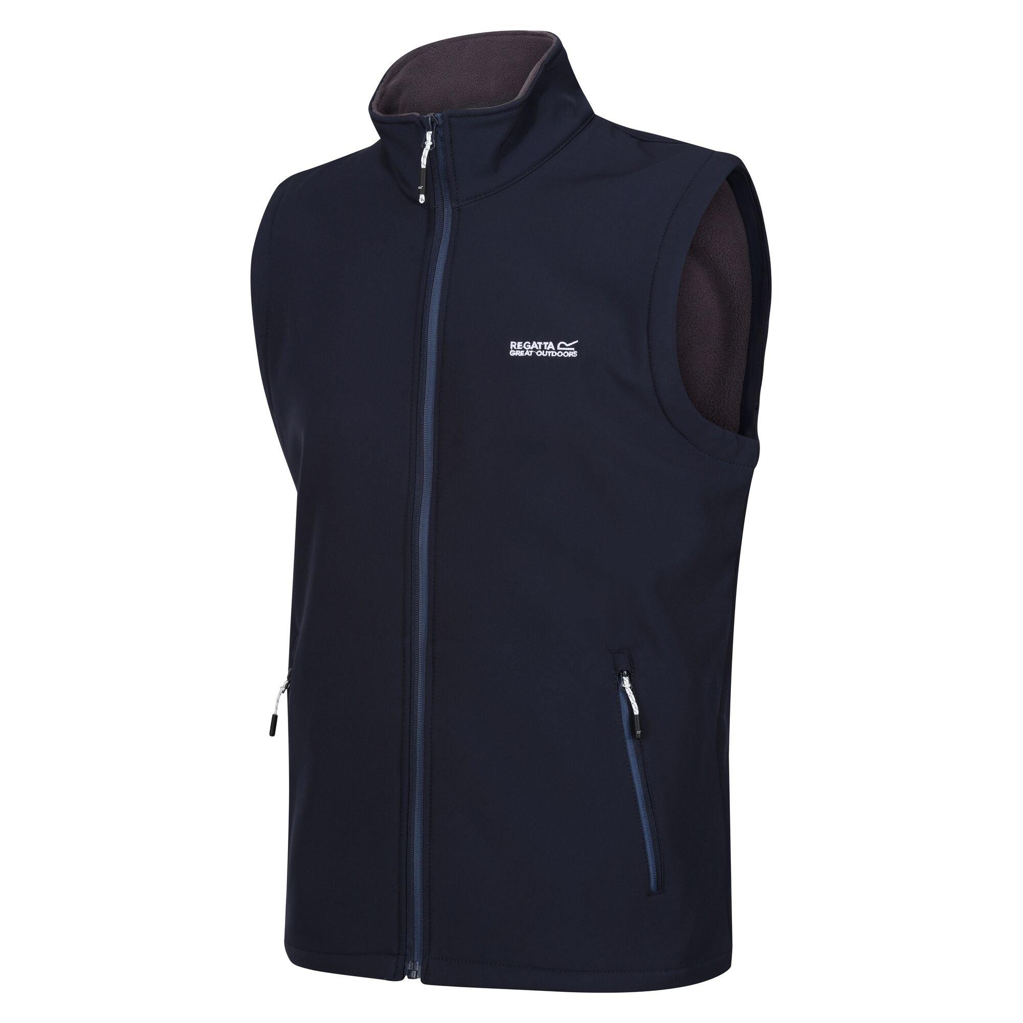 Navy - Regatta - Men's Bradwell III Water and Wind Resistant Softshell Gilet - 8