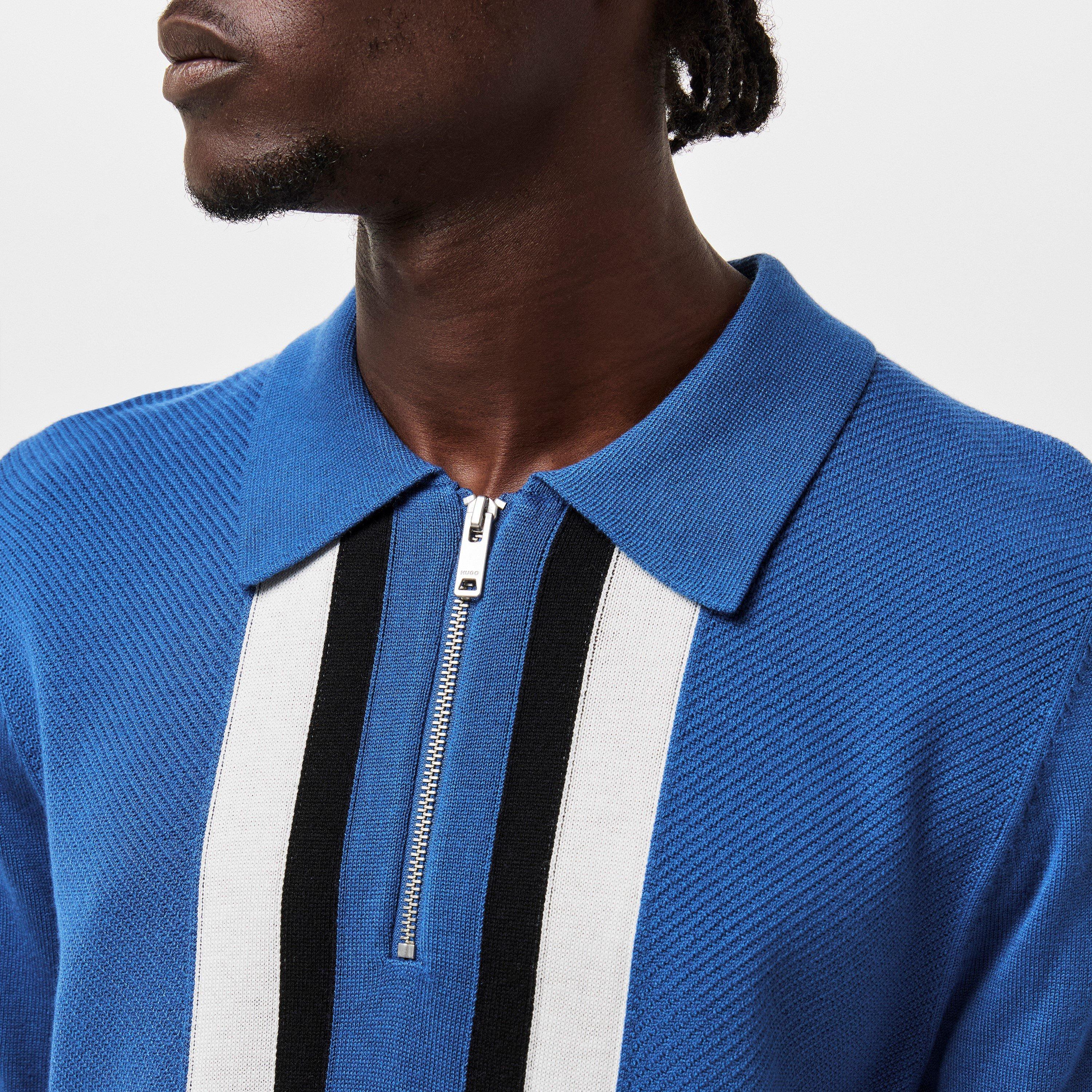 Medium Blue - Hugo - Men's Short-Sleeve Polo Shirt - 5