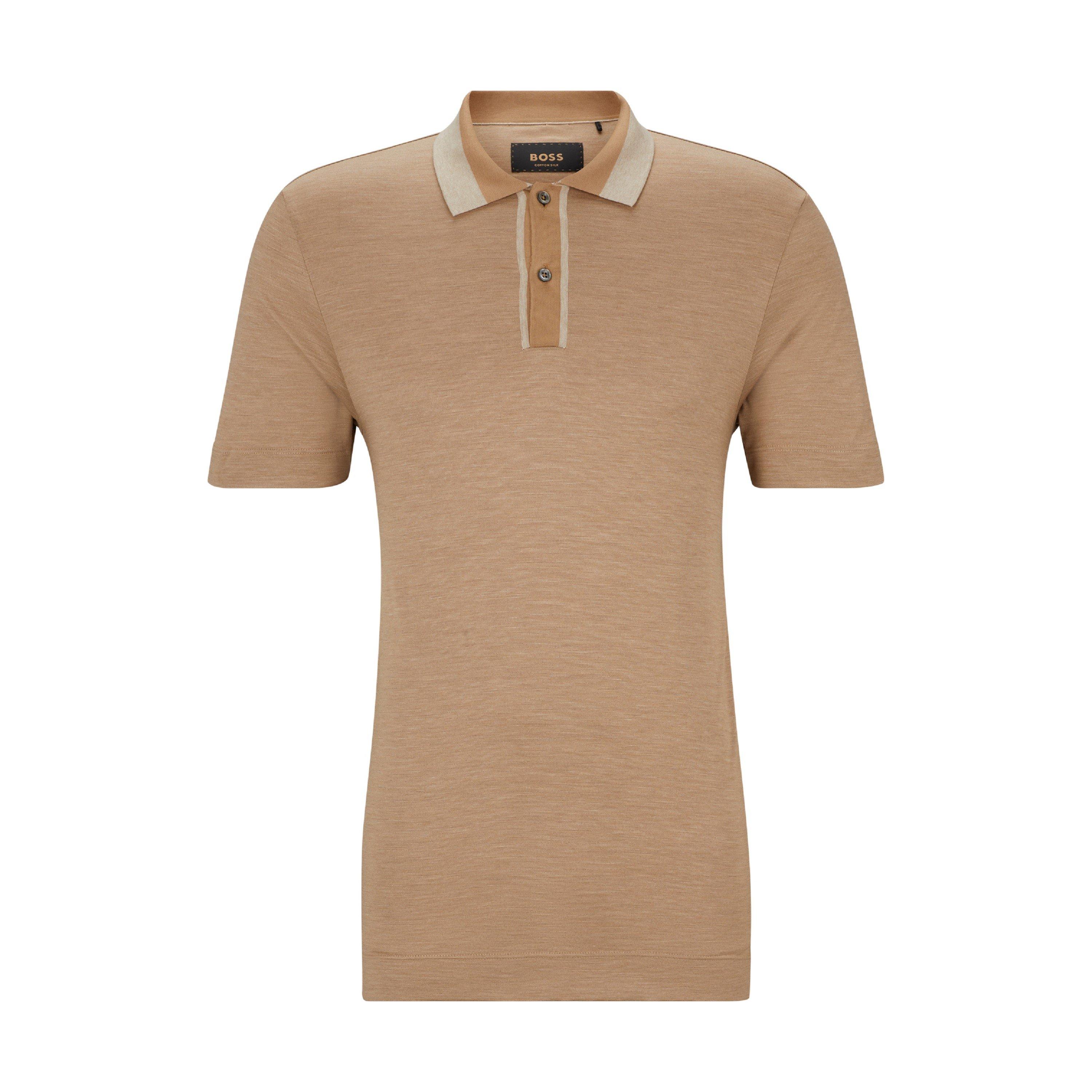Beige - Boss - Men's Perry Short-Sleeve Polo - 4