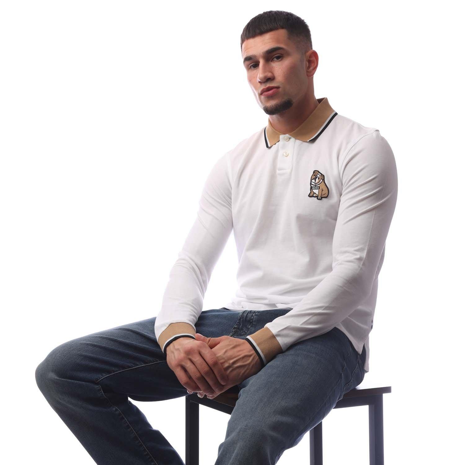 White - Boss - Men's Regent Short-Sleeve Polo - 4