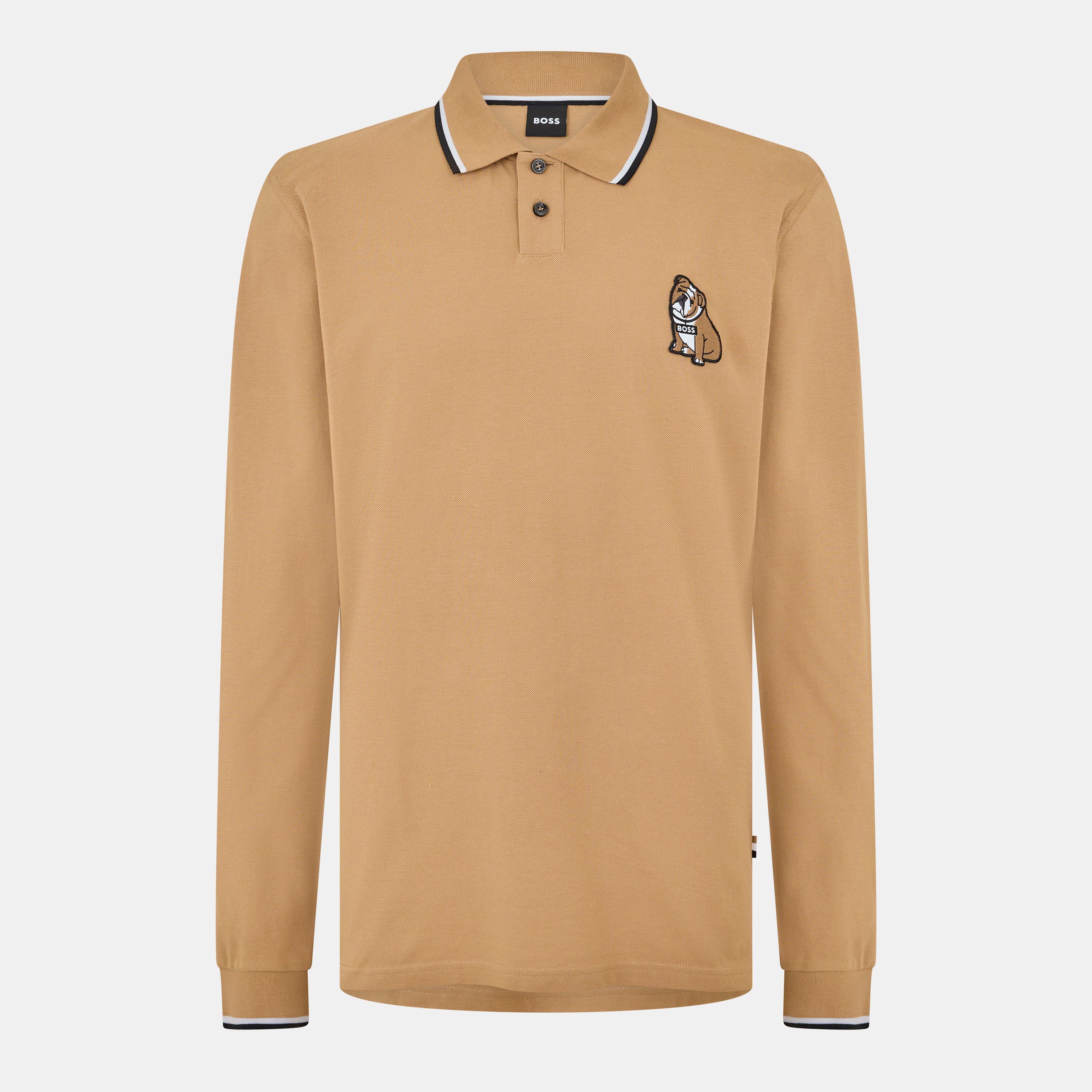 Beige - Boss - Men's Regent Classic Fit Short Sleeve Polo Shirt - 1