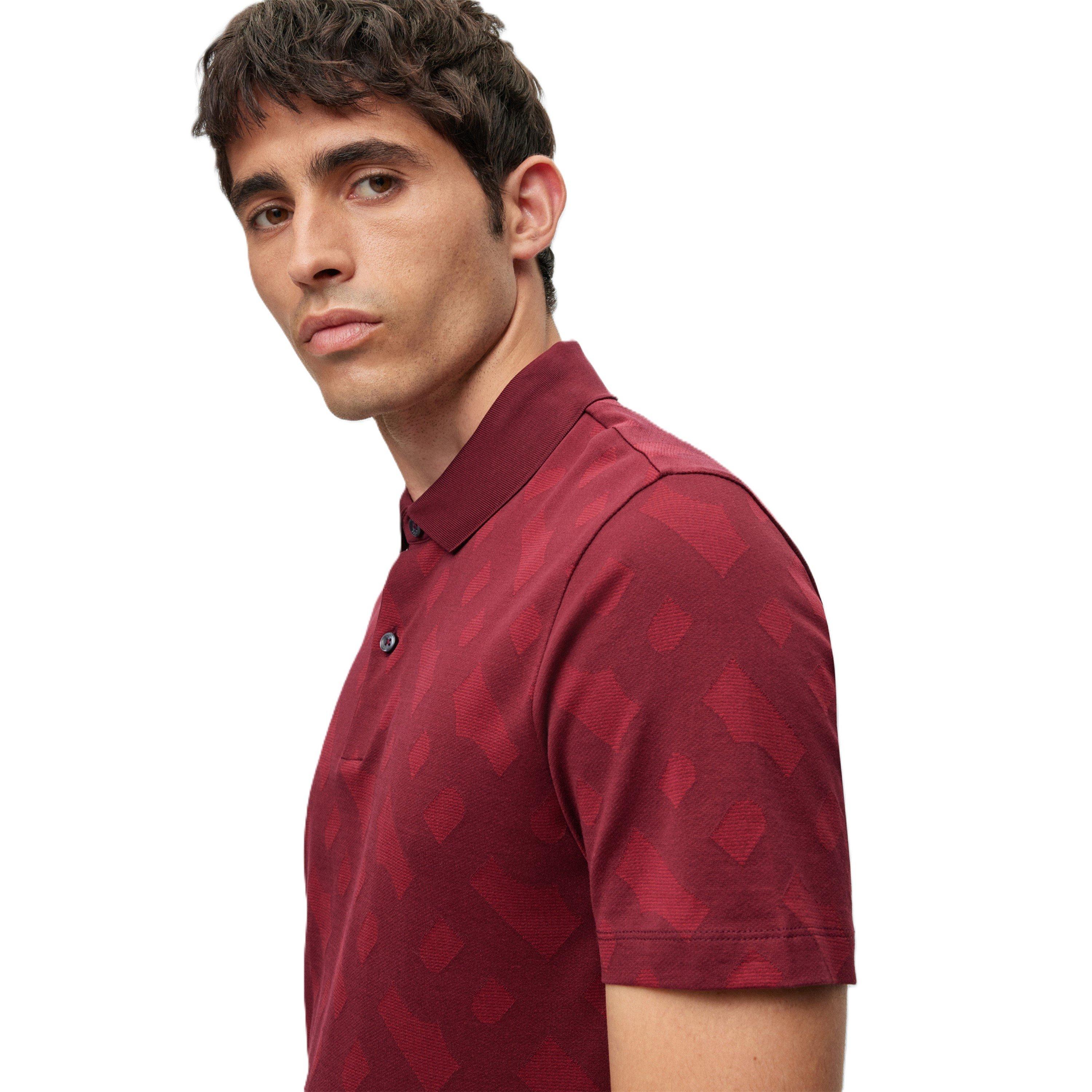 Red - Boss - Men's Short Sleeve Polo Shirts - 3