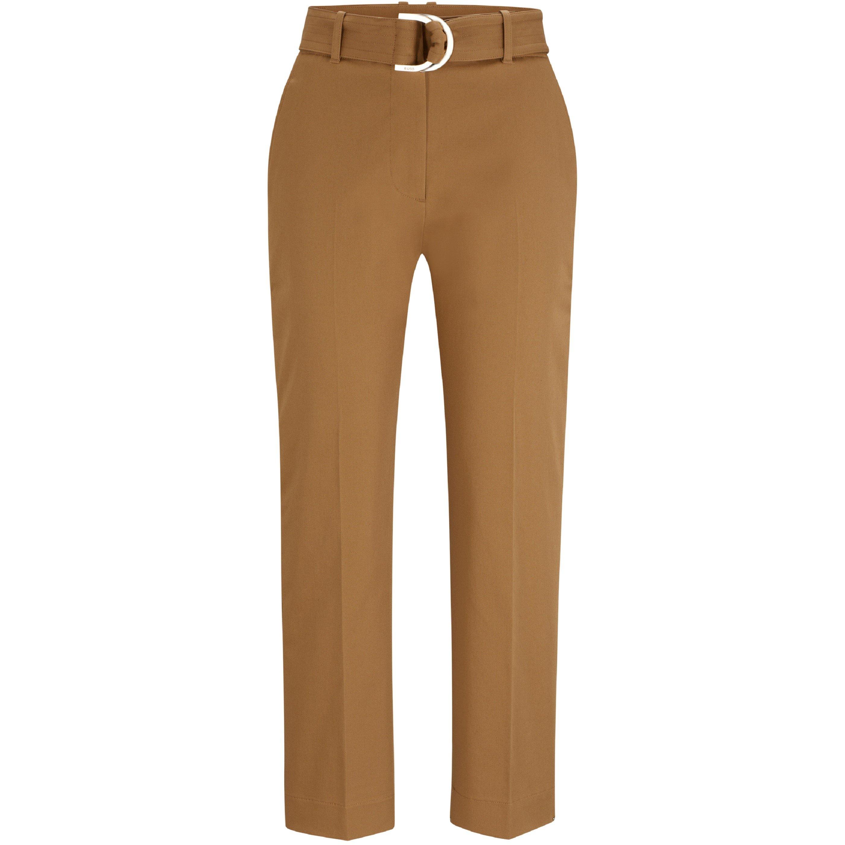 Beige - Boss - Women's Tecina Straight Trousers - 4