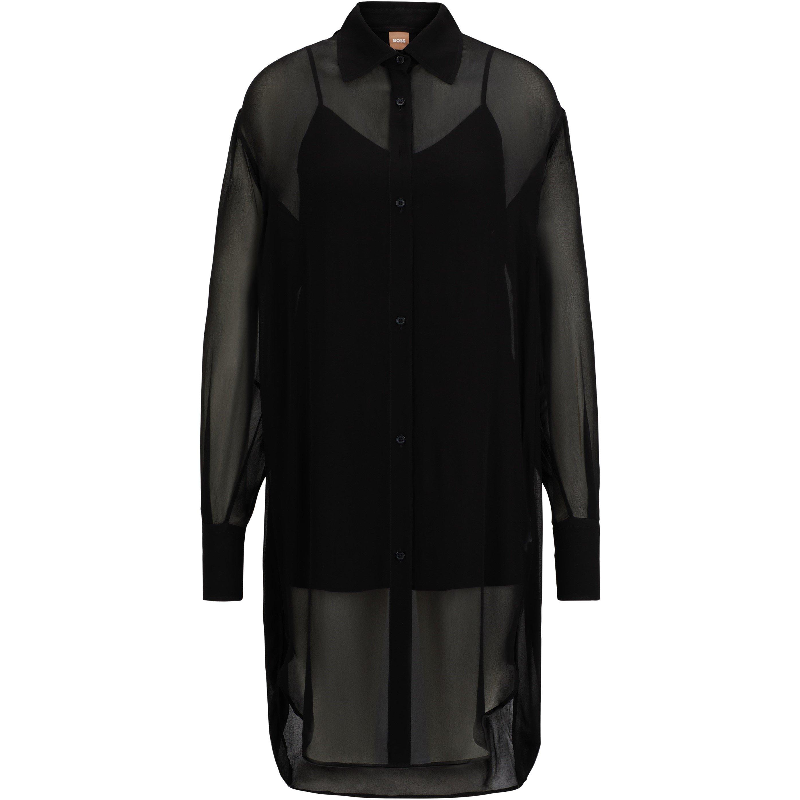 Black - Boss - Women's Bareid Long-Sleeve Blouse - 4