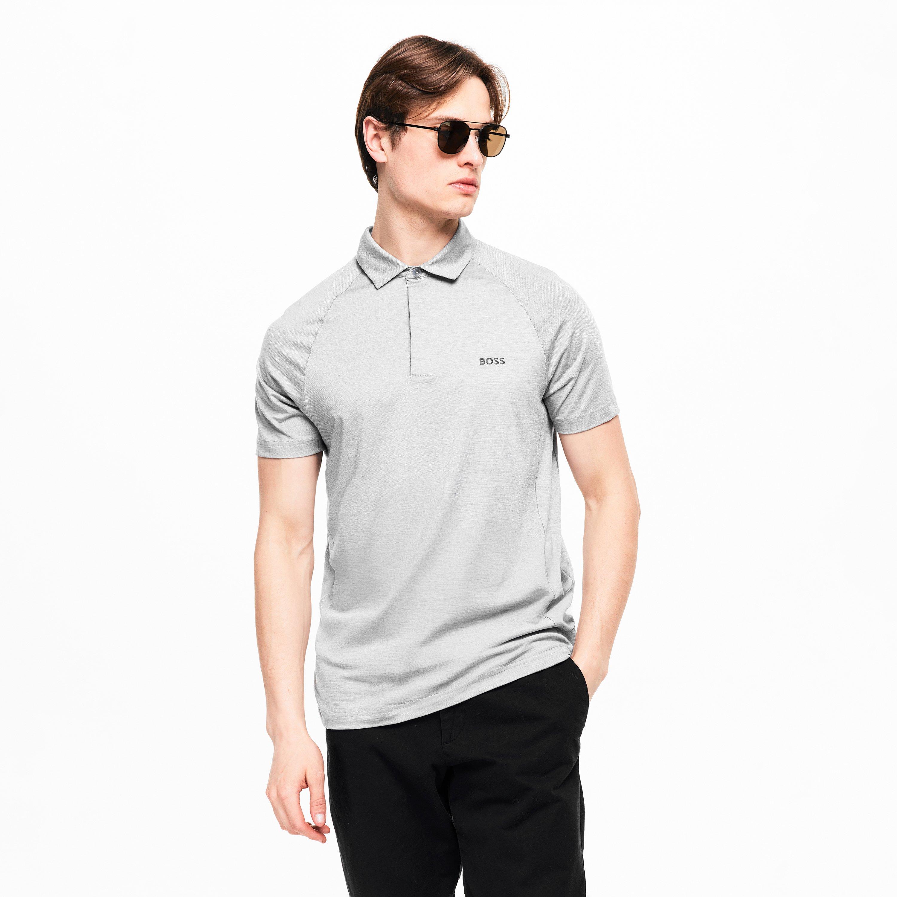 Open Grey - Boss - Boss Pl Tour Wool 10276309 01 Polo Shirt Mens - 3