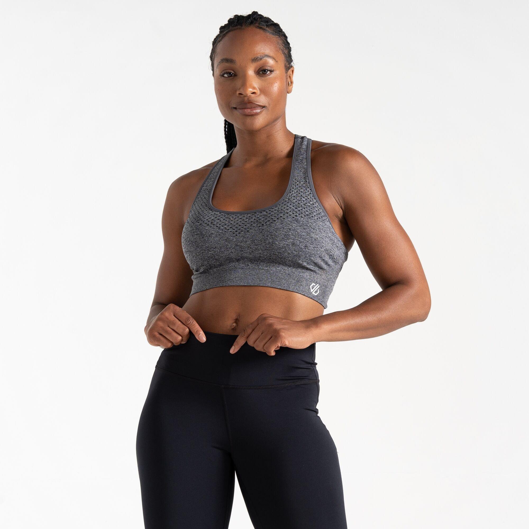 Ebony/Ebony - Dare 2b - Women's Medium Impact Sports Bra - 1