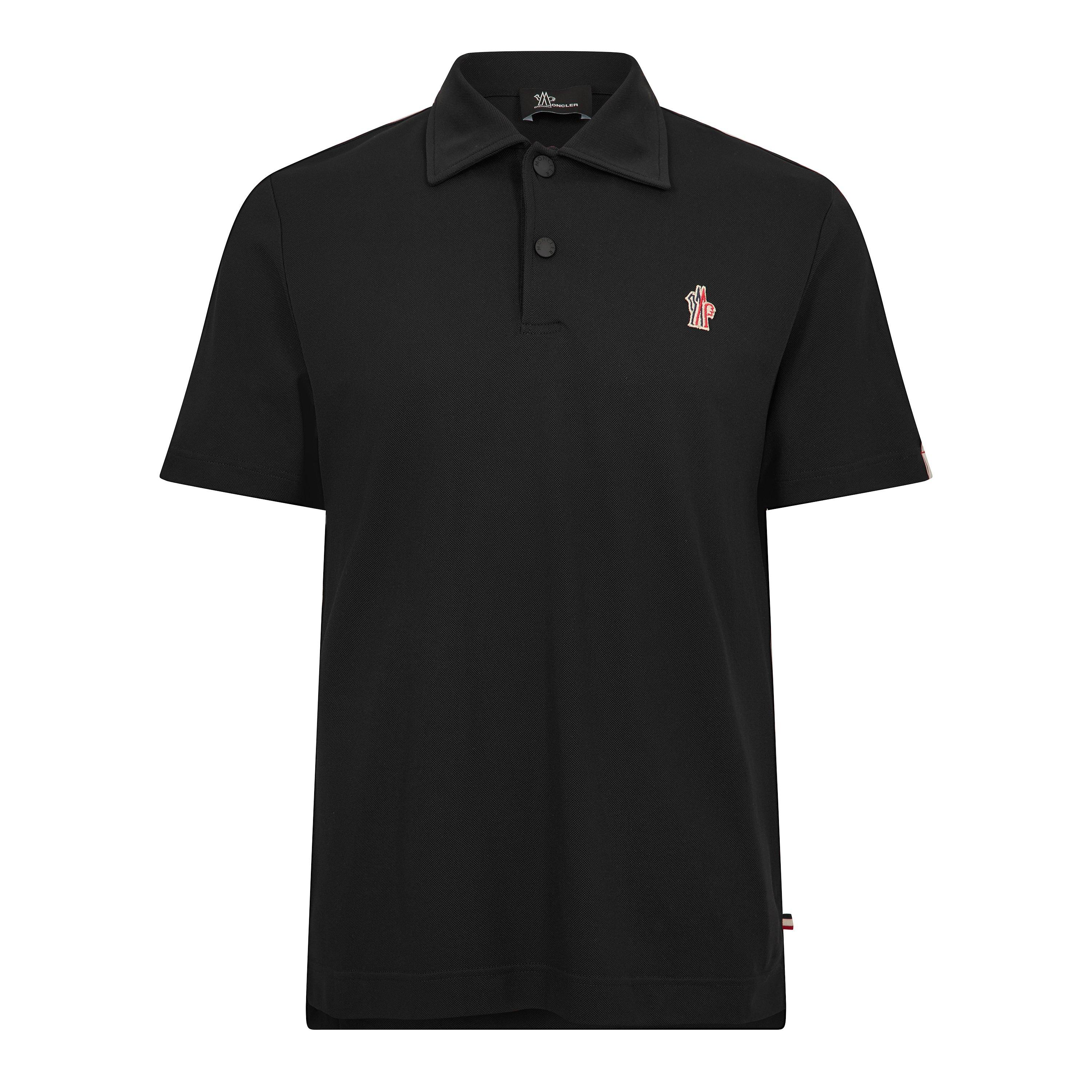 Moncler Men's Short Sleeve Polo Shirt - Black 999 - Size 2XL