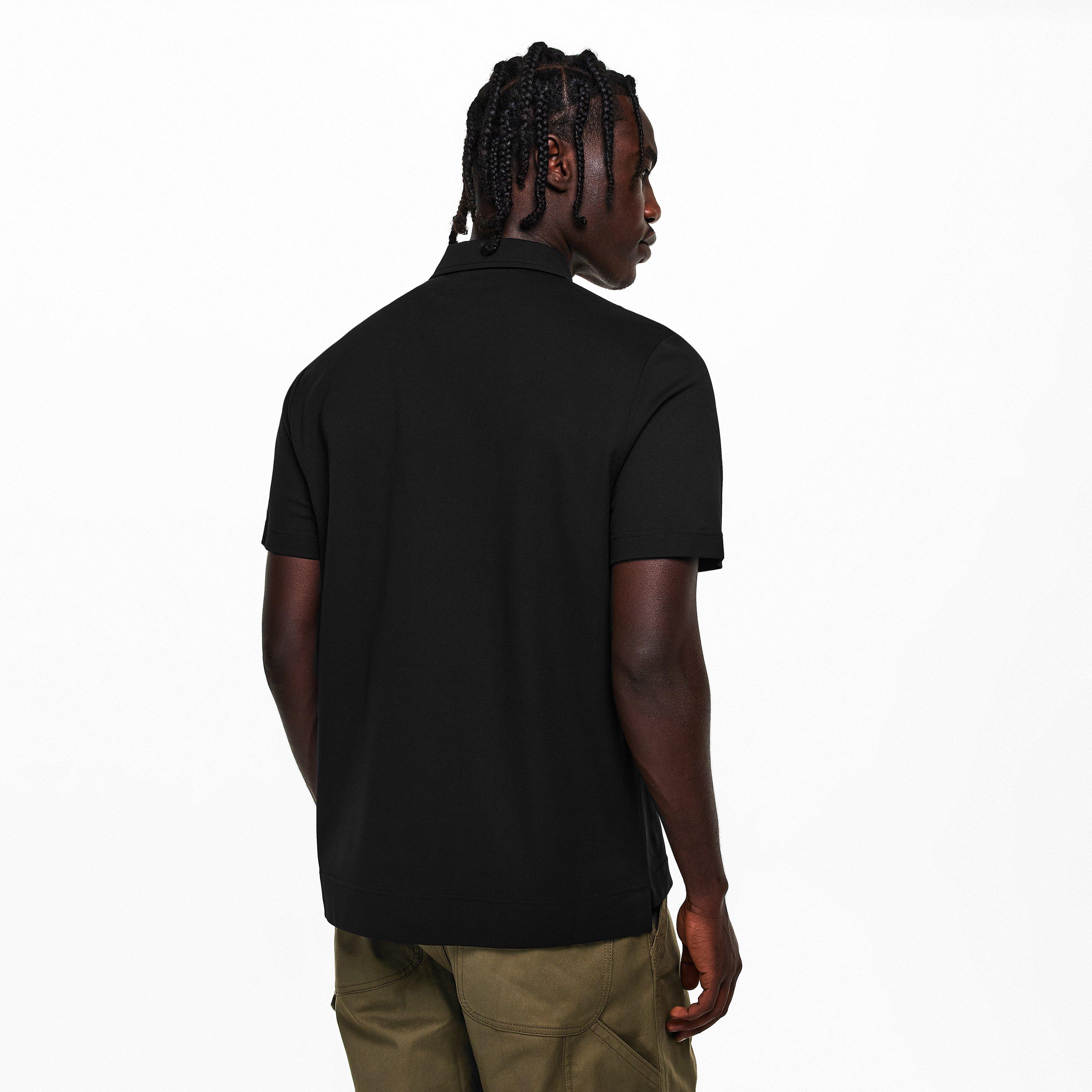 Black 999 - Moncler - Men's Short Sleeve Polo Shirt - 4
