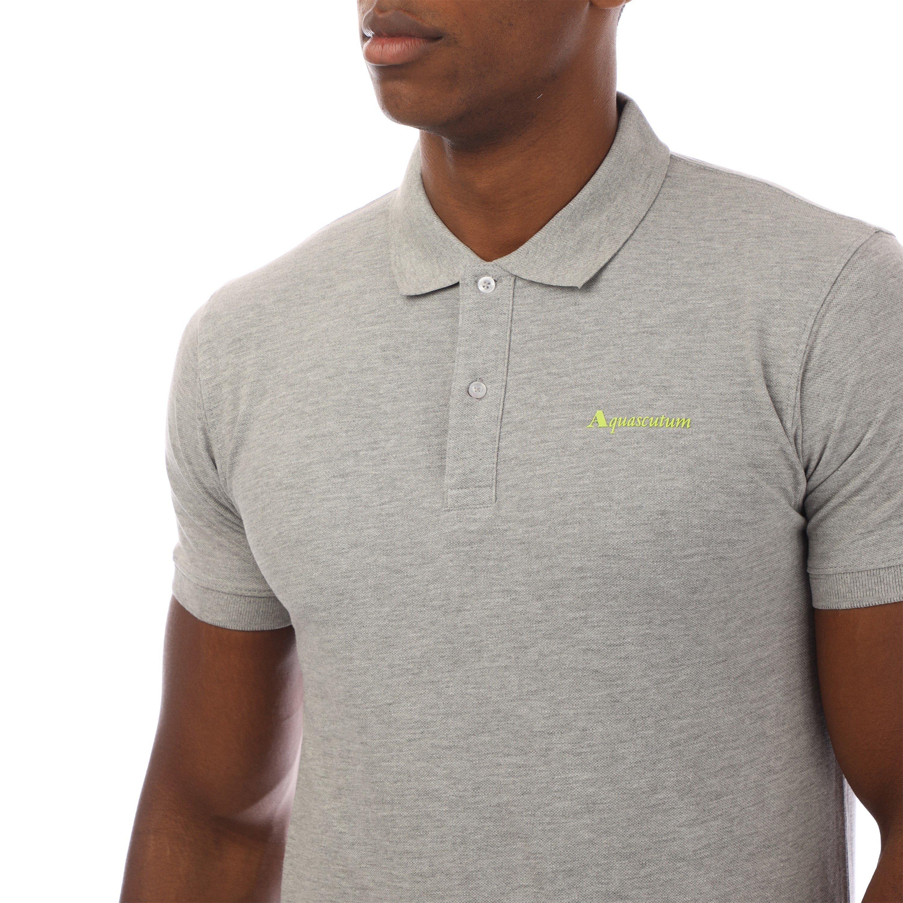 Lt Mel Grey - Aquascutum - Men's Short-Sleeve Polo - 3