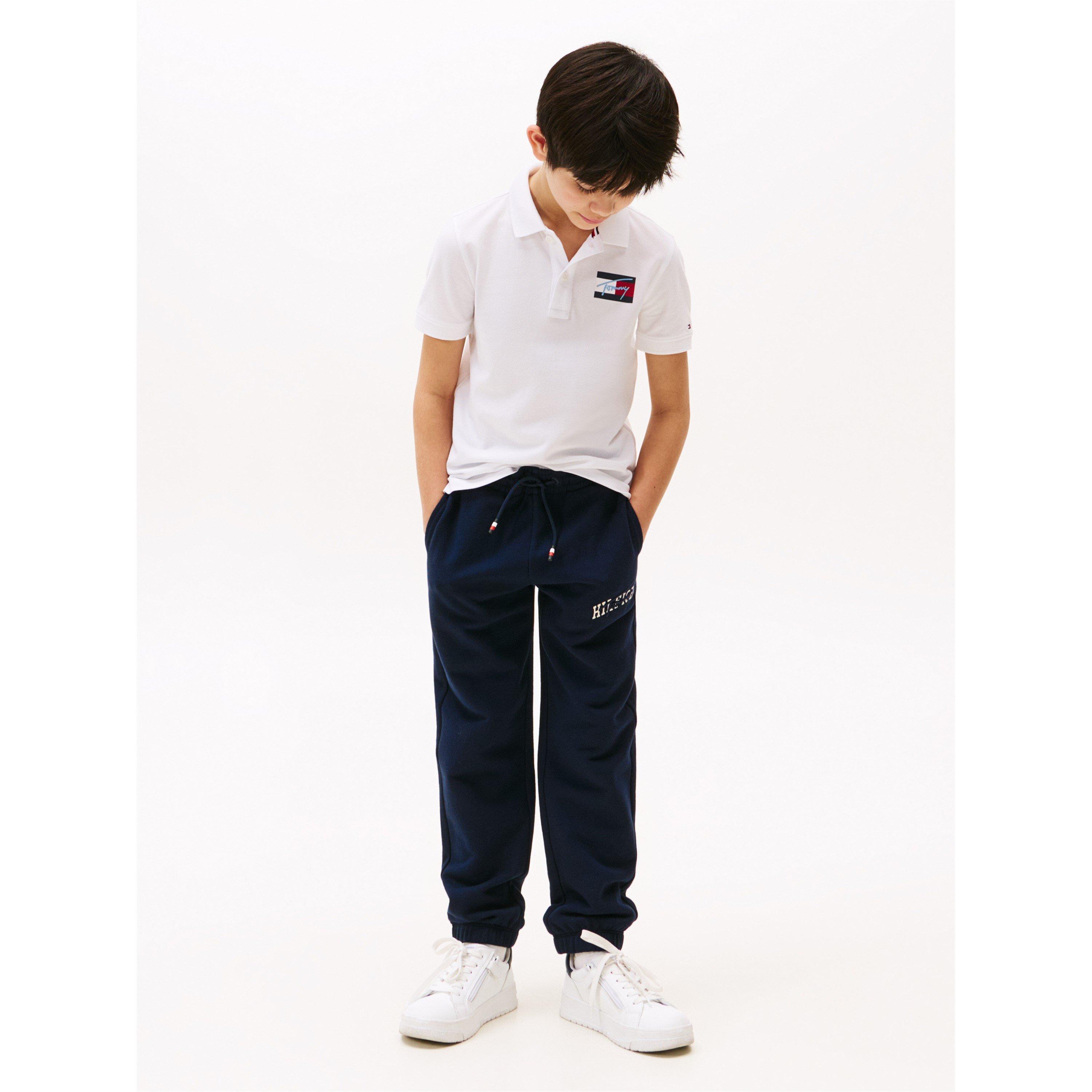 Weißes YBR - Tommy Hilfiger - Kids' Short-Sleeve Polo Shirt - 3