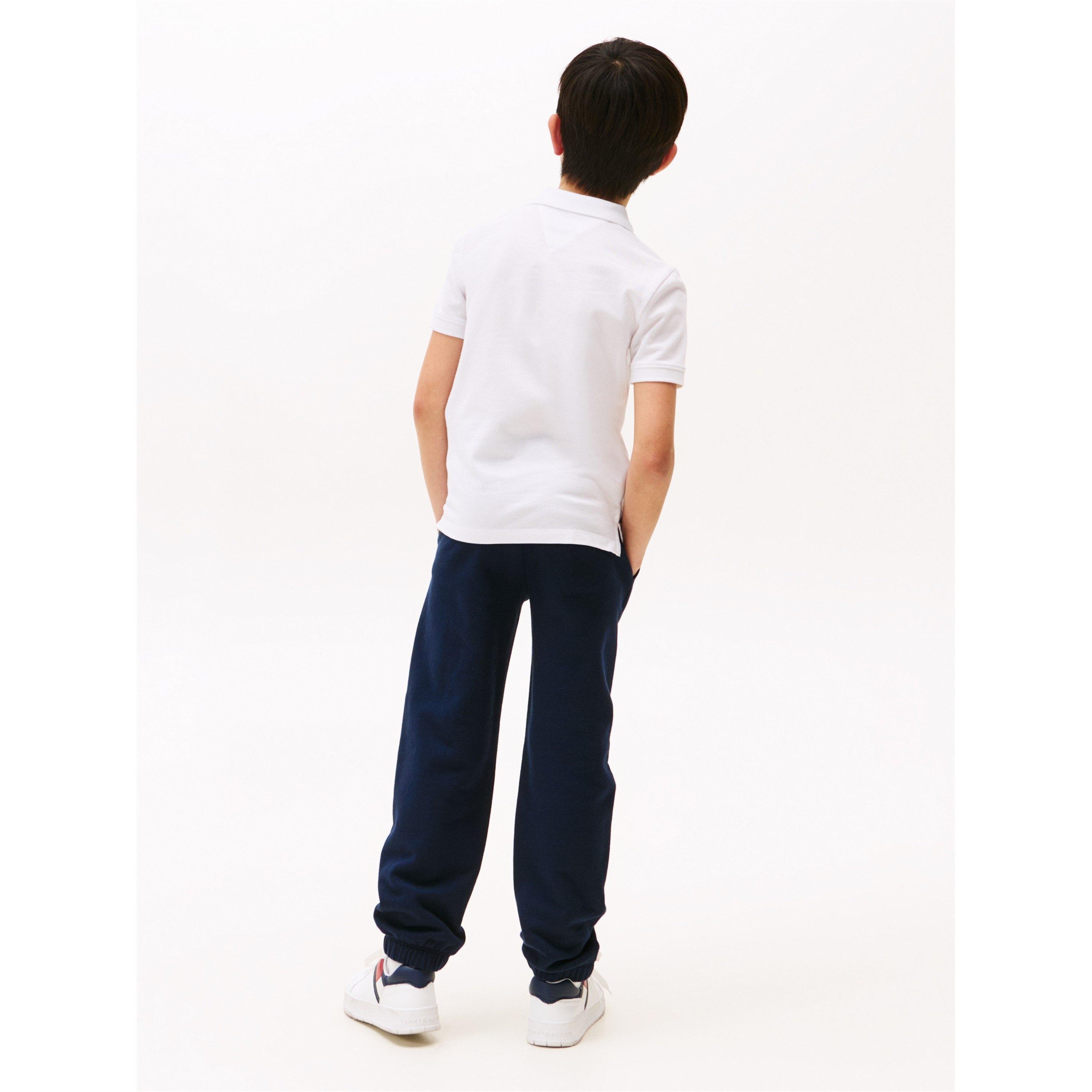 Weißes YBR - Tommy Hilfiger - Kids' Short-Sleeve Polo Shirt - 4