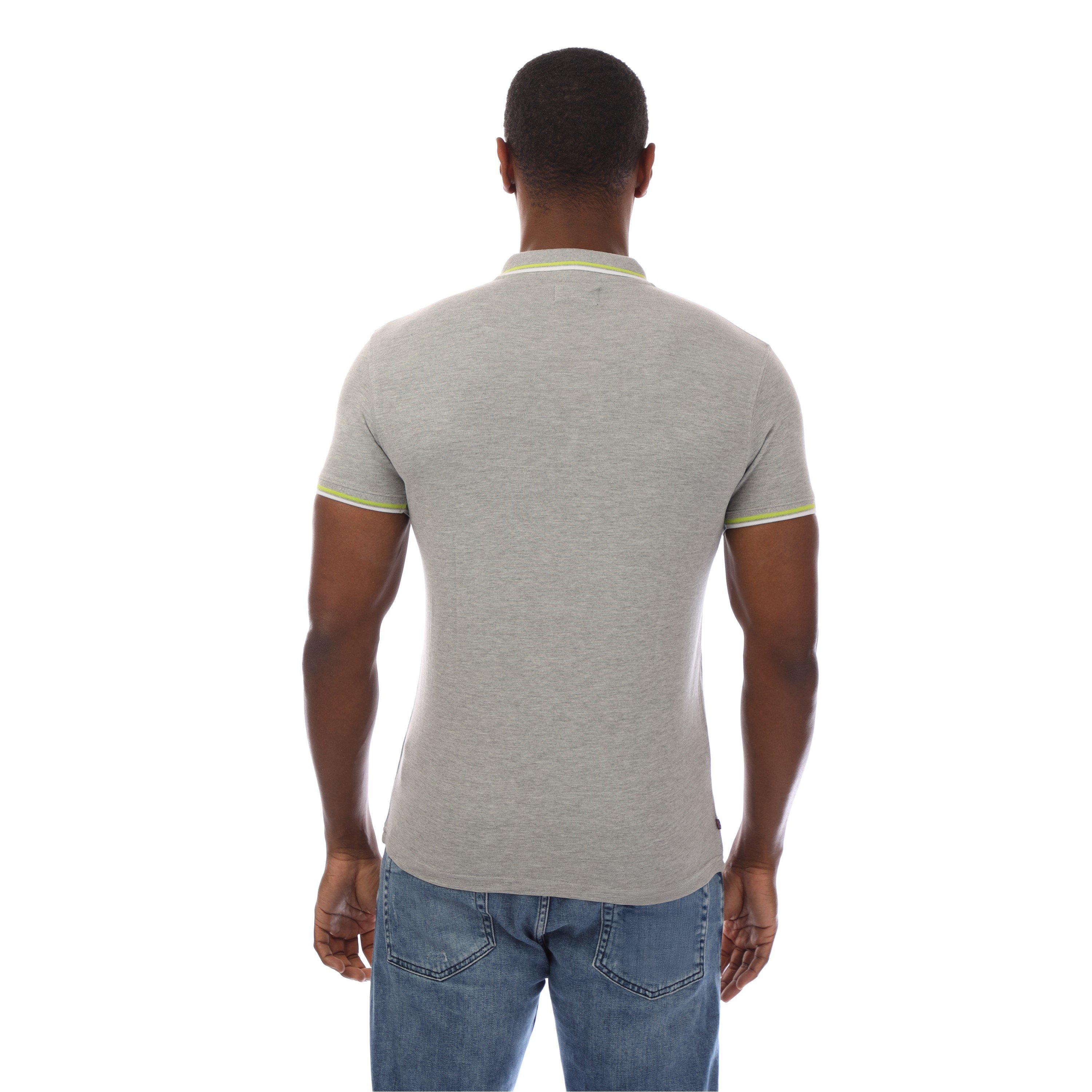 Grey - Aquascutum - Logo Polo Shirt - 2