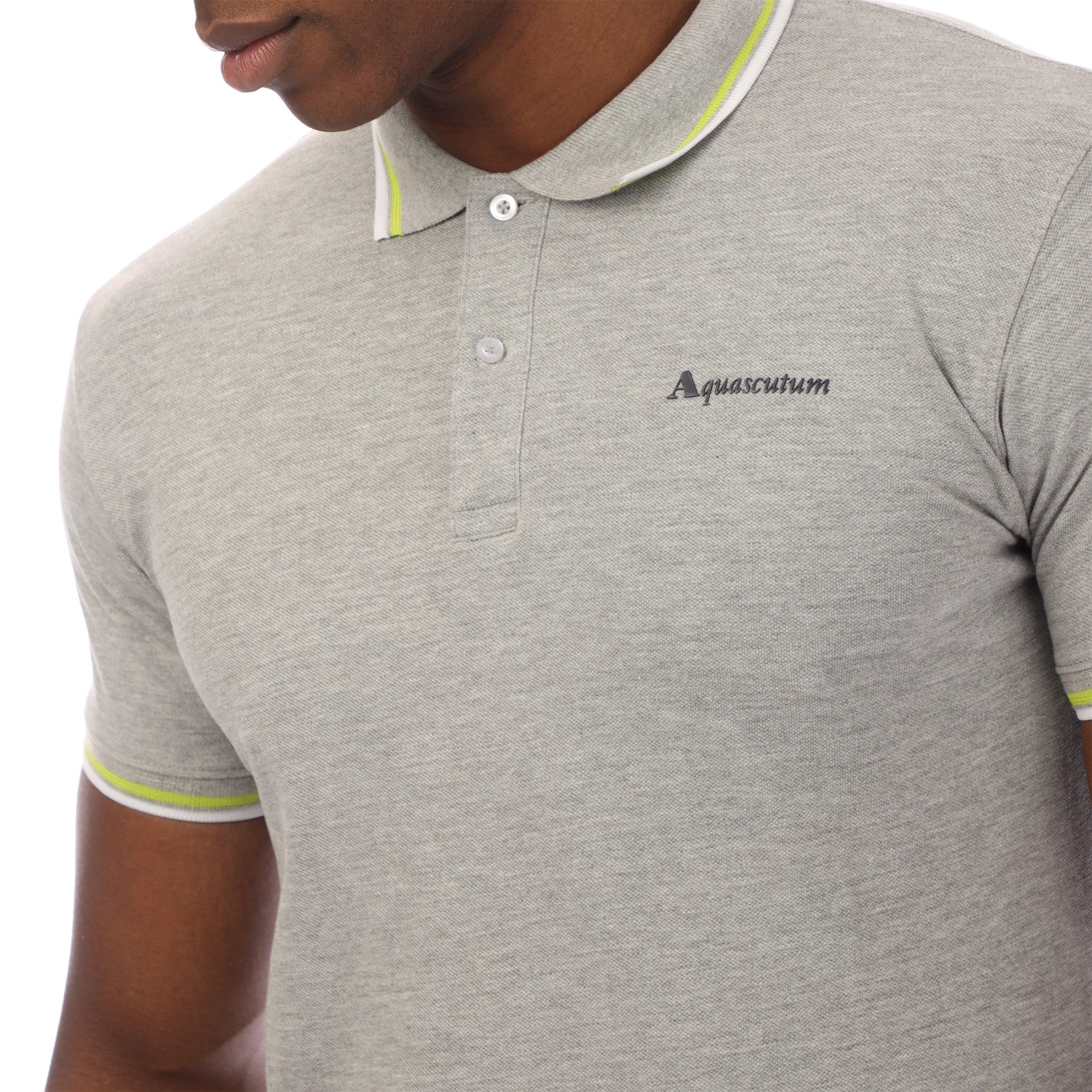 Grey - Aquascutum - Logo Polo Shirt - 3