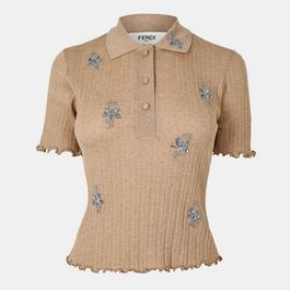 Fendi Embellished Polo Shirt