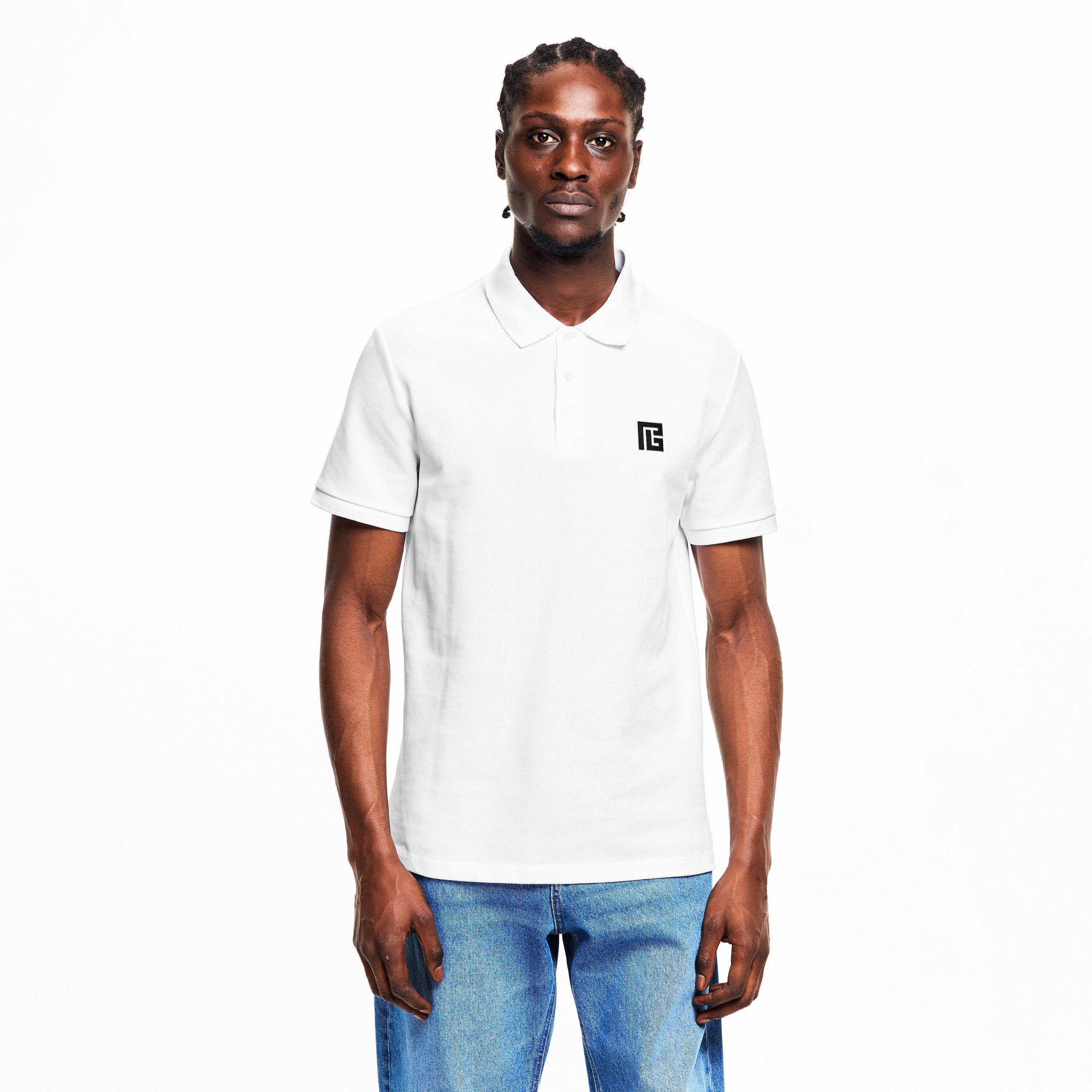 White - Balmain - Men's Short Sleeve Polo Shirt - 3